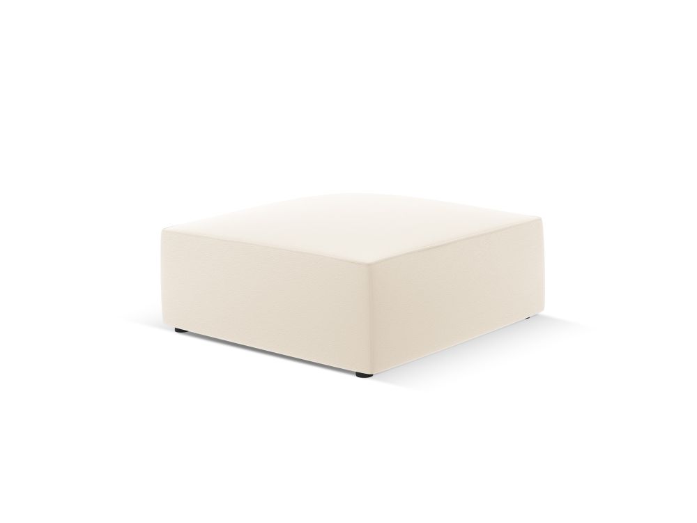 Cosmopolitan Design Pouf Siena Kunstleder Pacifico Helles Beige