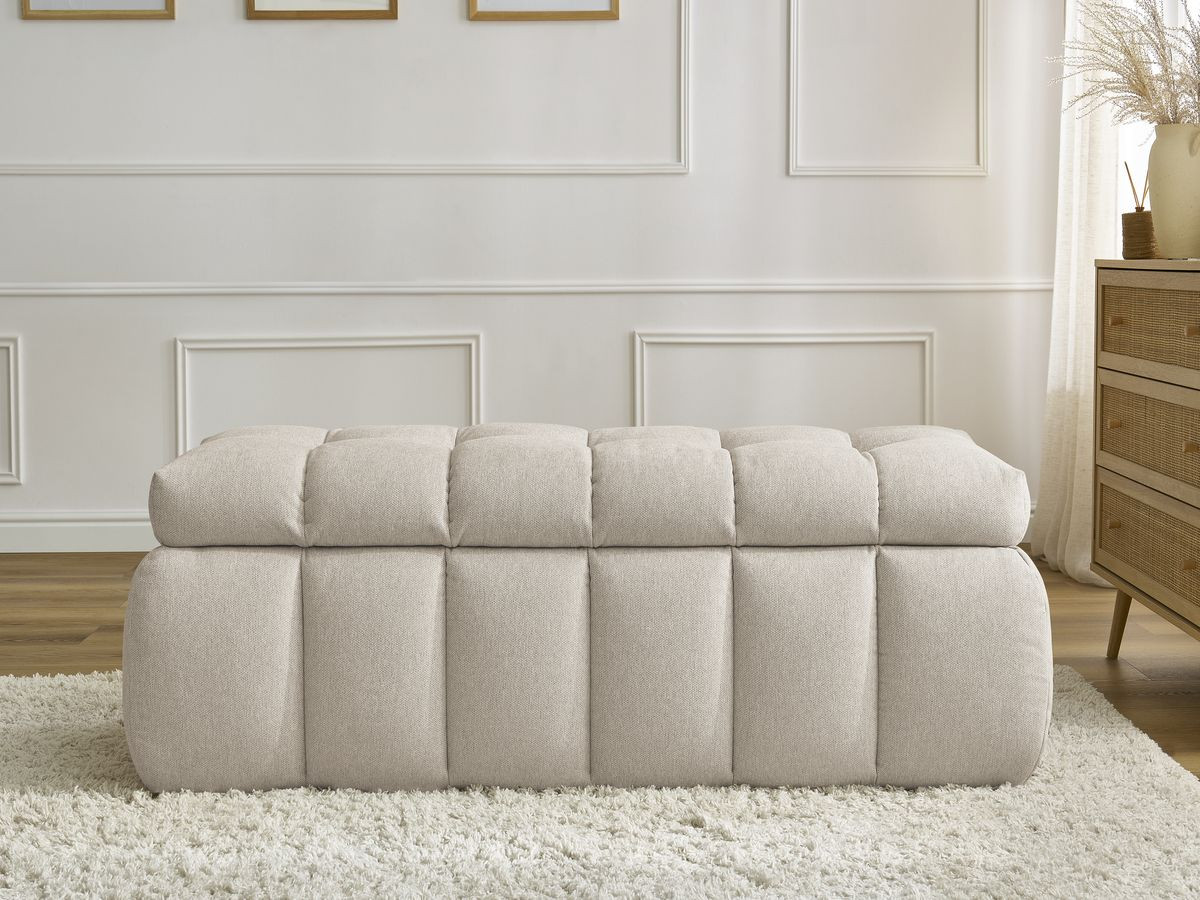 Bobochic Mont-blanc Bettbank Stoff Beige