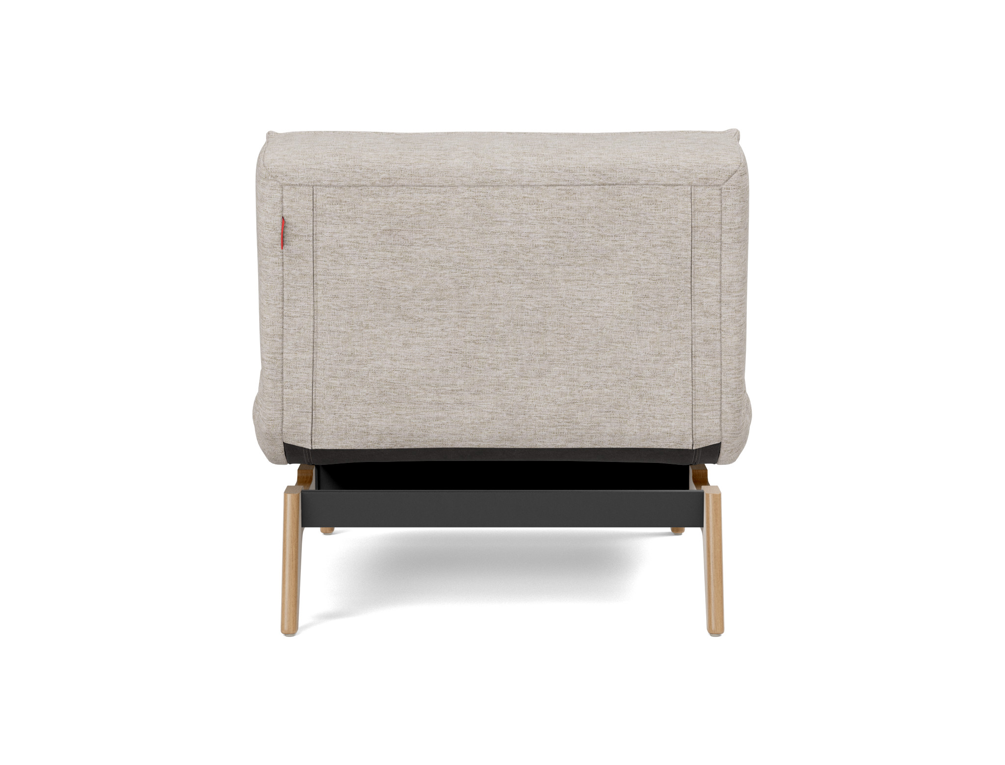 Sessel Splitback Chenille Yuveno 471-Sand Beine Eiche