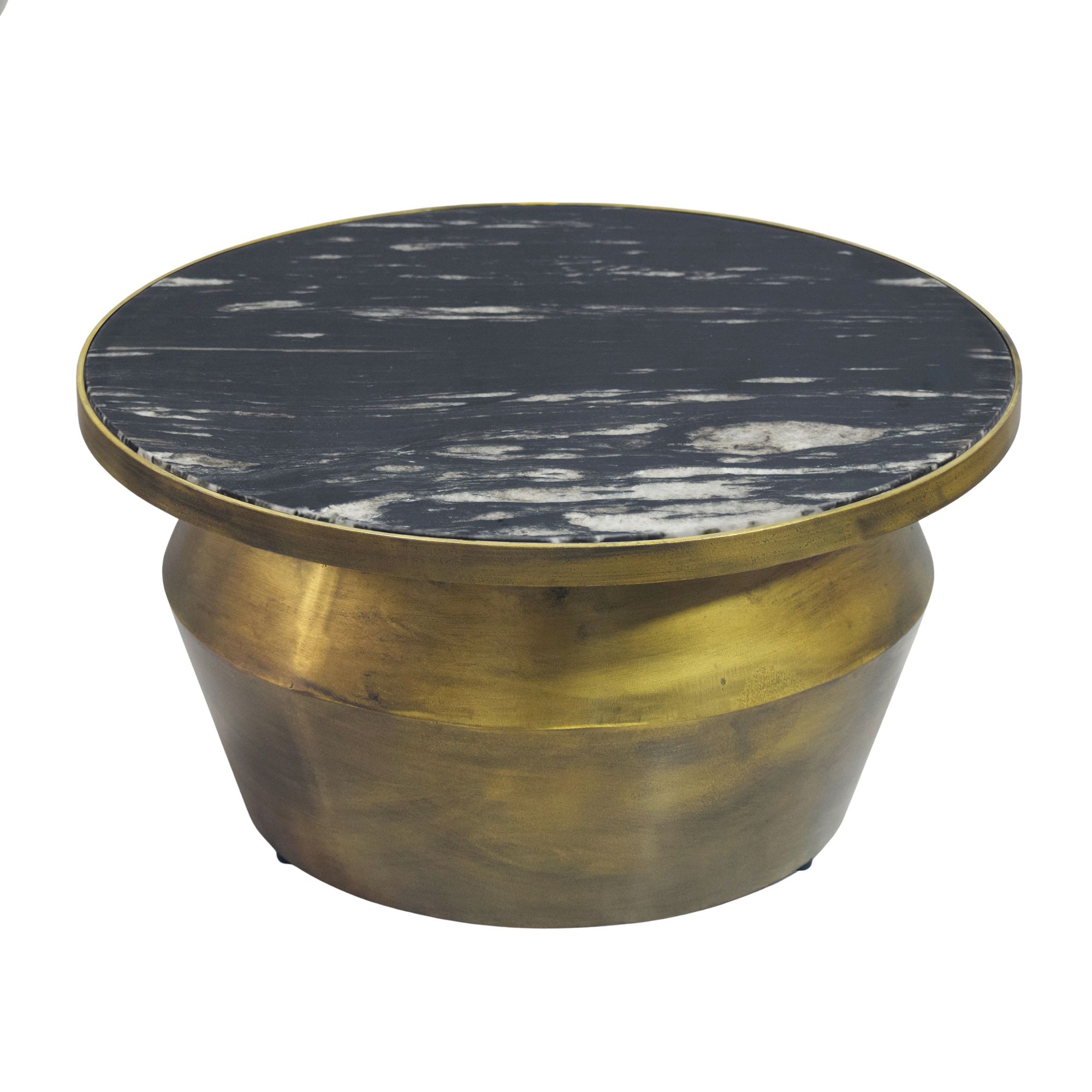 Couchtisch Sistranda Marmor Schwarz Höhe 31 cm