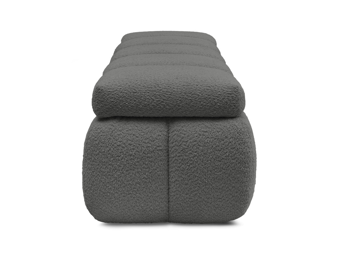 Bobochic Denali Bettbank 146 × 56 cm Bouclé-Stoff Dunkelgrau