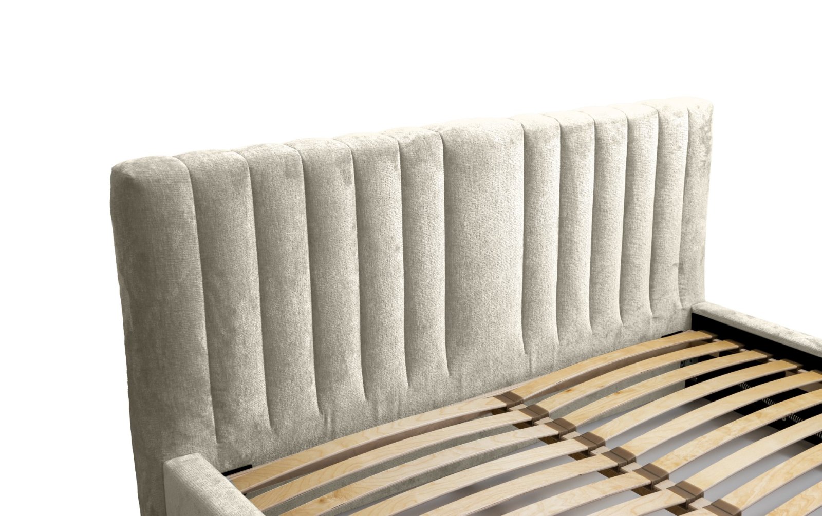 Polsterbett Velo-Vi Chenille 180x200 mit Metallrahmen Perfect Harmony 01