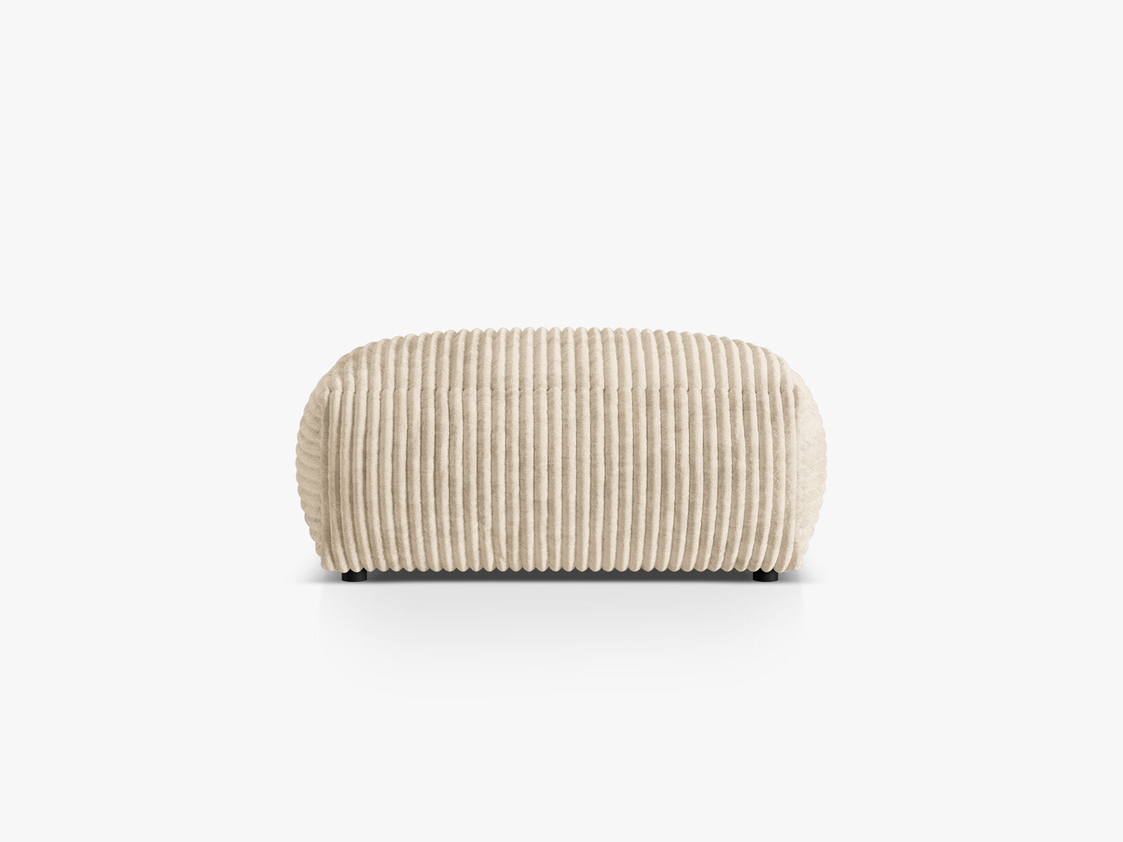 Micadoni Hocker Martina 1-Sitzer Kord Tilia Helles Beige