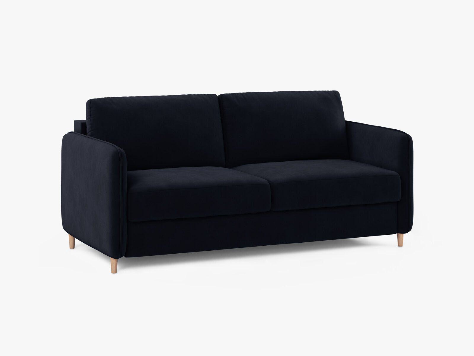 Micadoni Sofa mit Schlaffunktion Simo 3-Sitzer Samt Salvador Königsblau