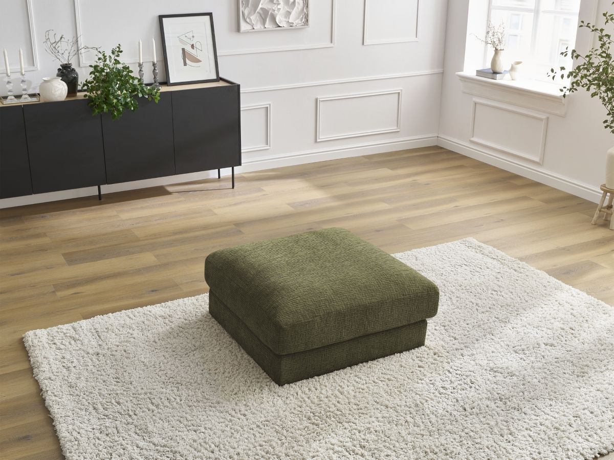 Bobochic Leonard Pouf Strukturstoff Grün