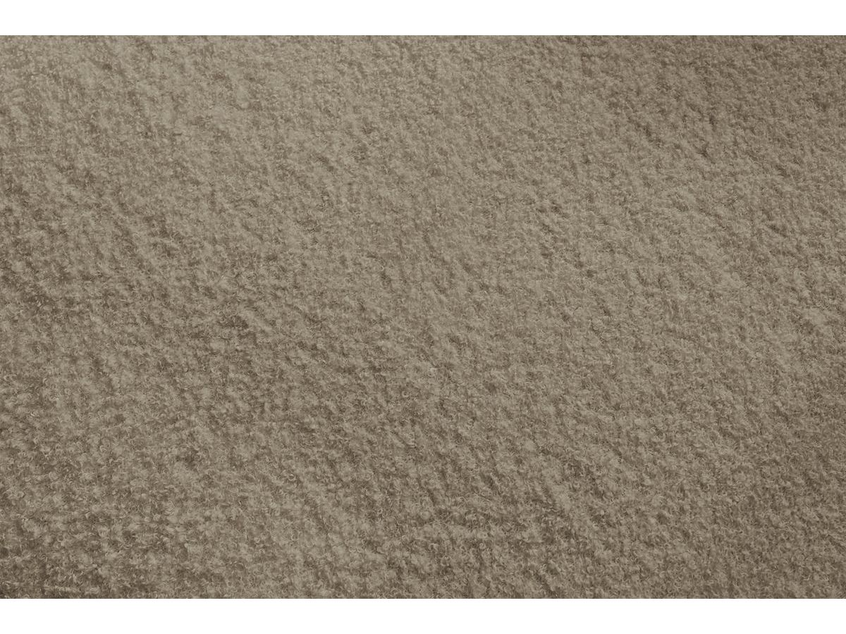 Bobochic Megeve Méridienne-Modul Bouclé-Stoff Braun Ecke rechts