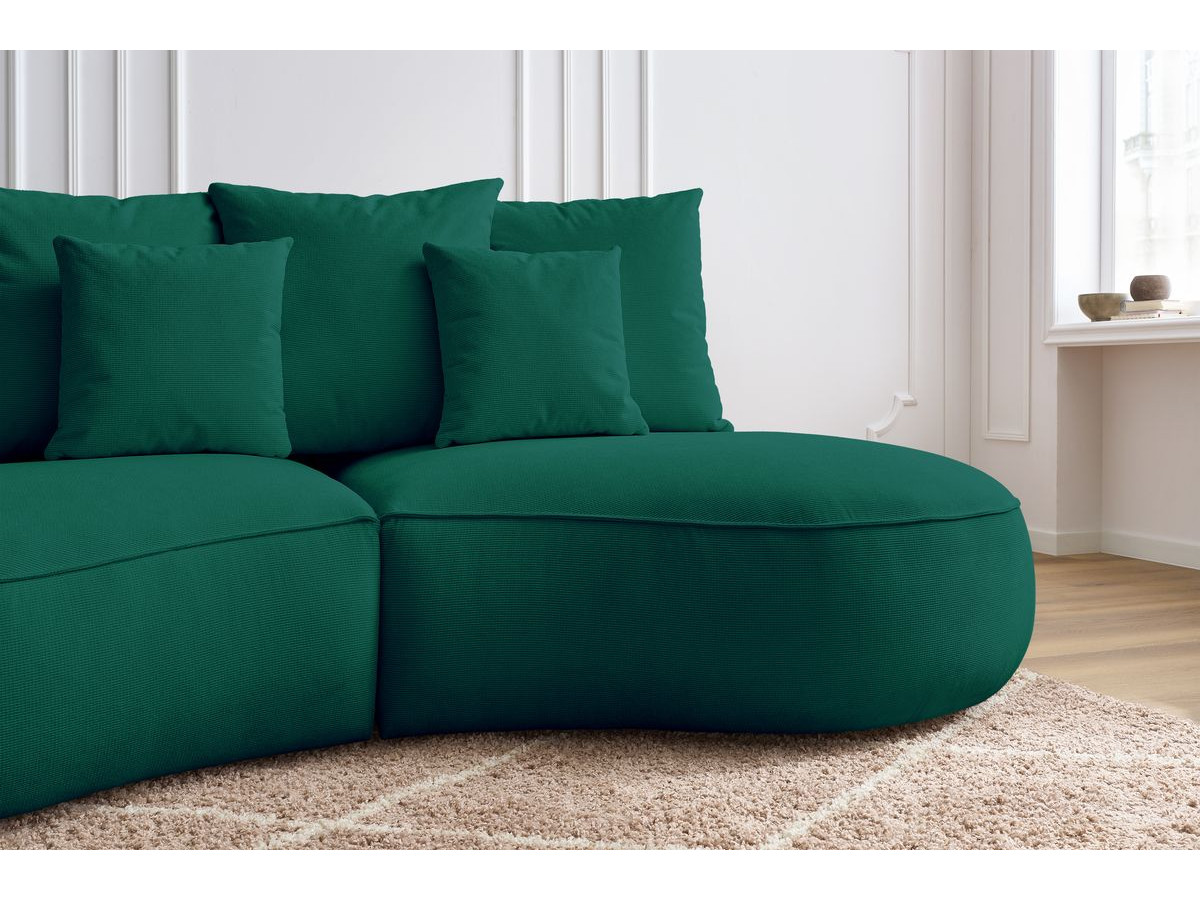 Bobochic Saint-germain Sofa 3-Sitzer Strukturstoff Grün