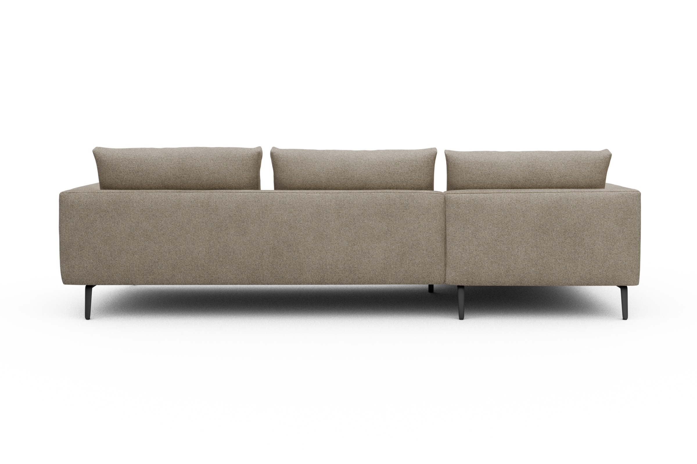 Ecksofa Karl Chaiselongue links mit 2,5-Sitzer Boucle-Belge