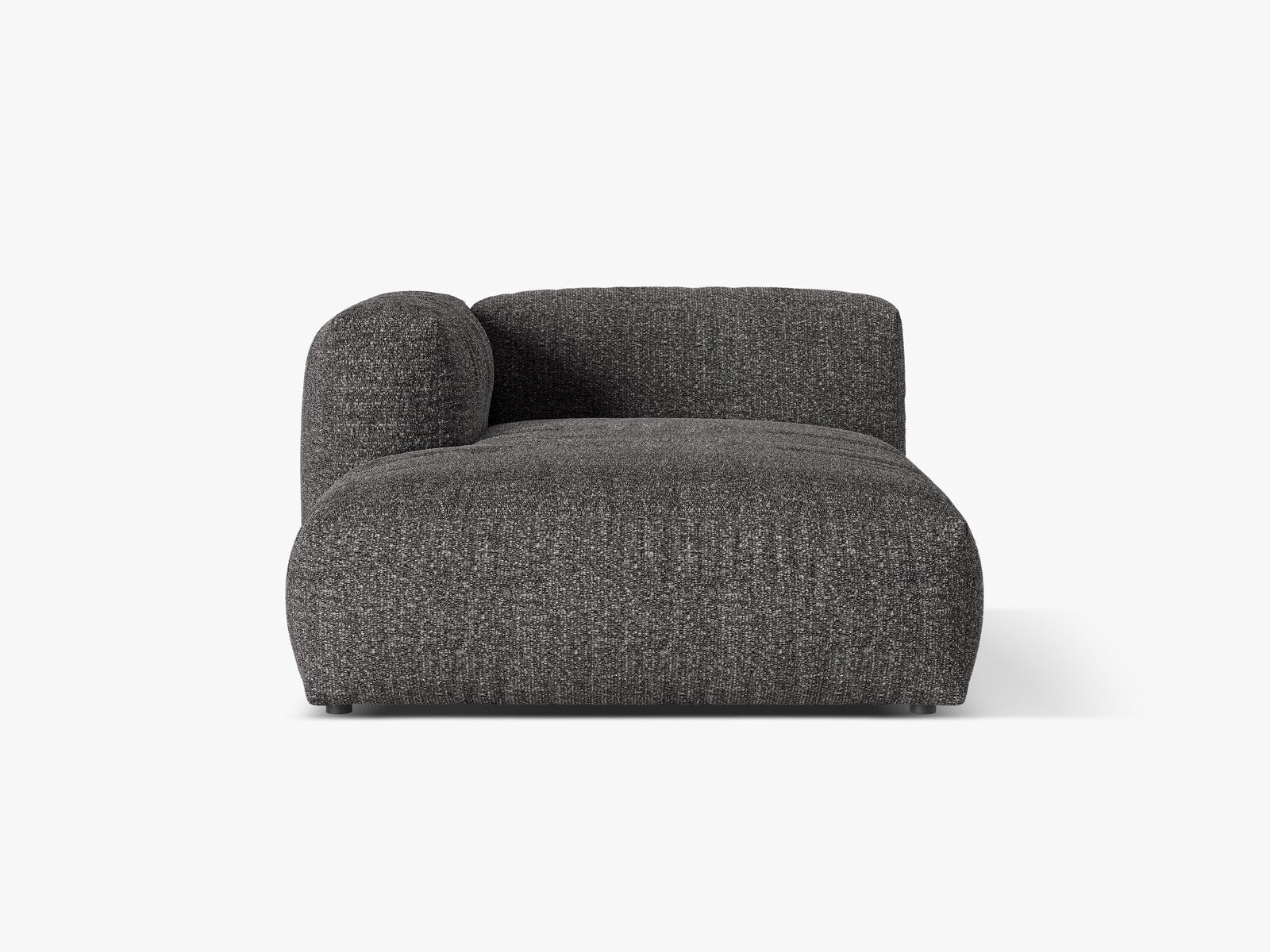 Micadoni Recamiere Martina 1-Sitzer Links Boucle Monet Anthrazit