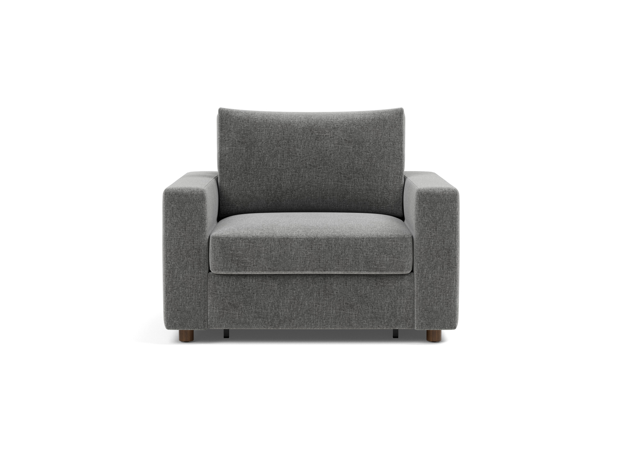 Schlafsessel Neah mit Standard-Armlehnen Strukturierter Stoff Twist 563-Charcoal