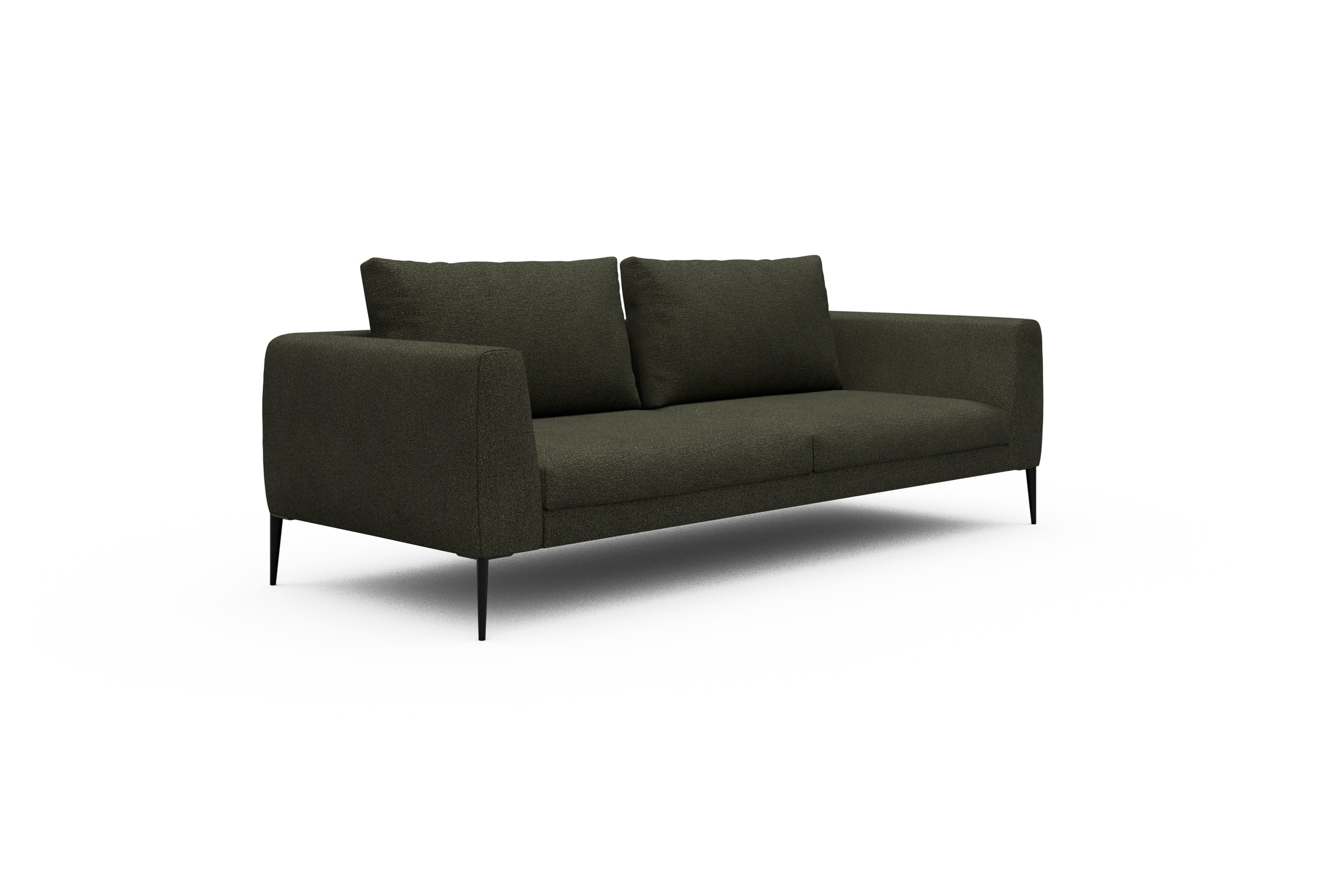 Sofa Paul 3-Sitzer Boucle-Forest-Green