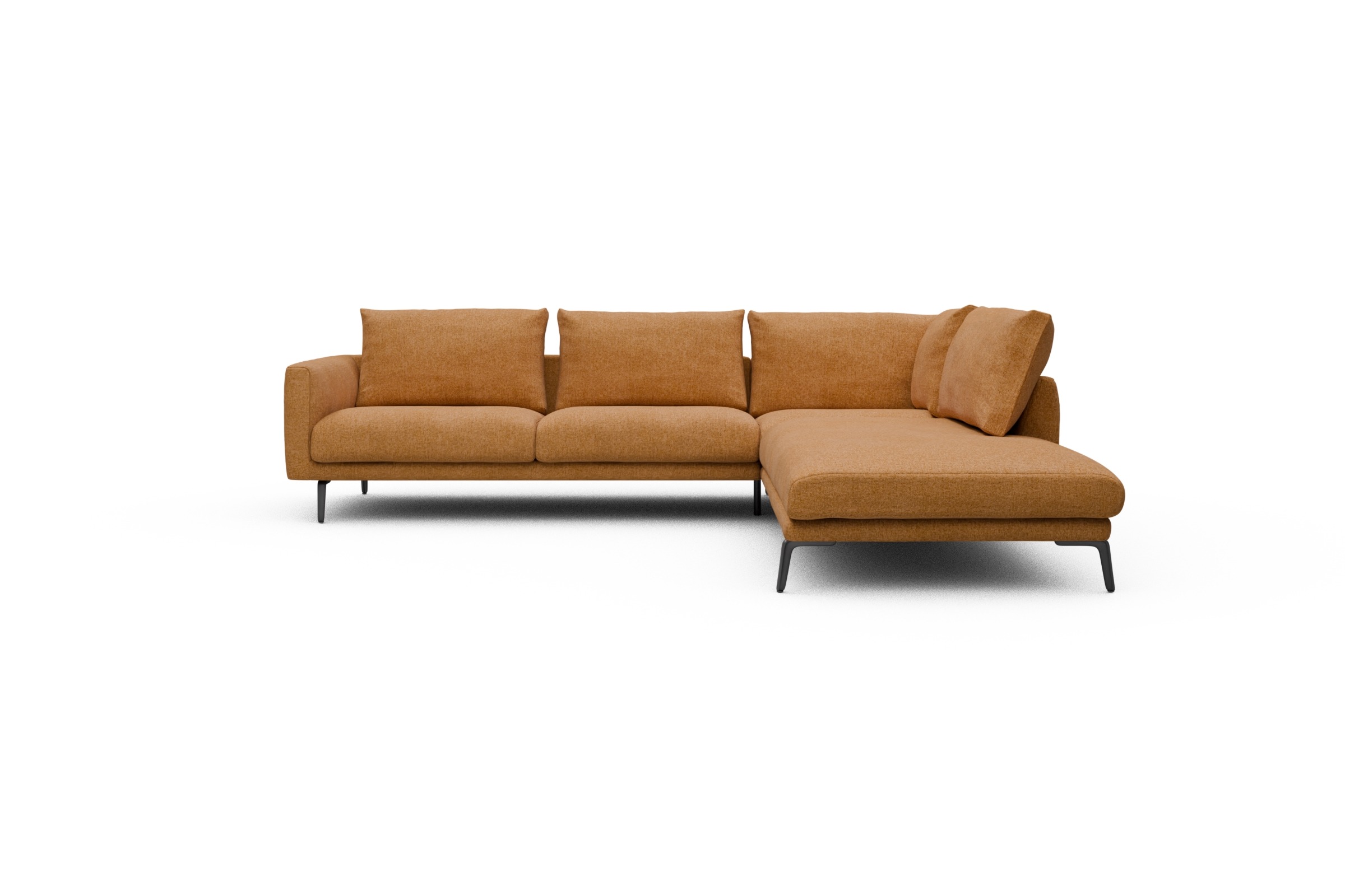 Skandi Home Ecksofa Karl Relax-Ecke rechts mit 2,5-Sitzer Casone-Warm-Yellow moebelfaktor