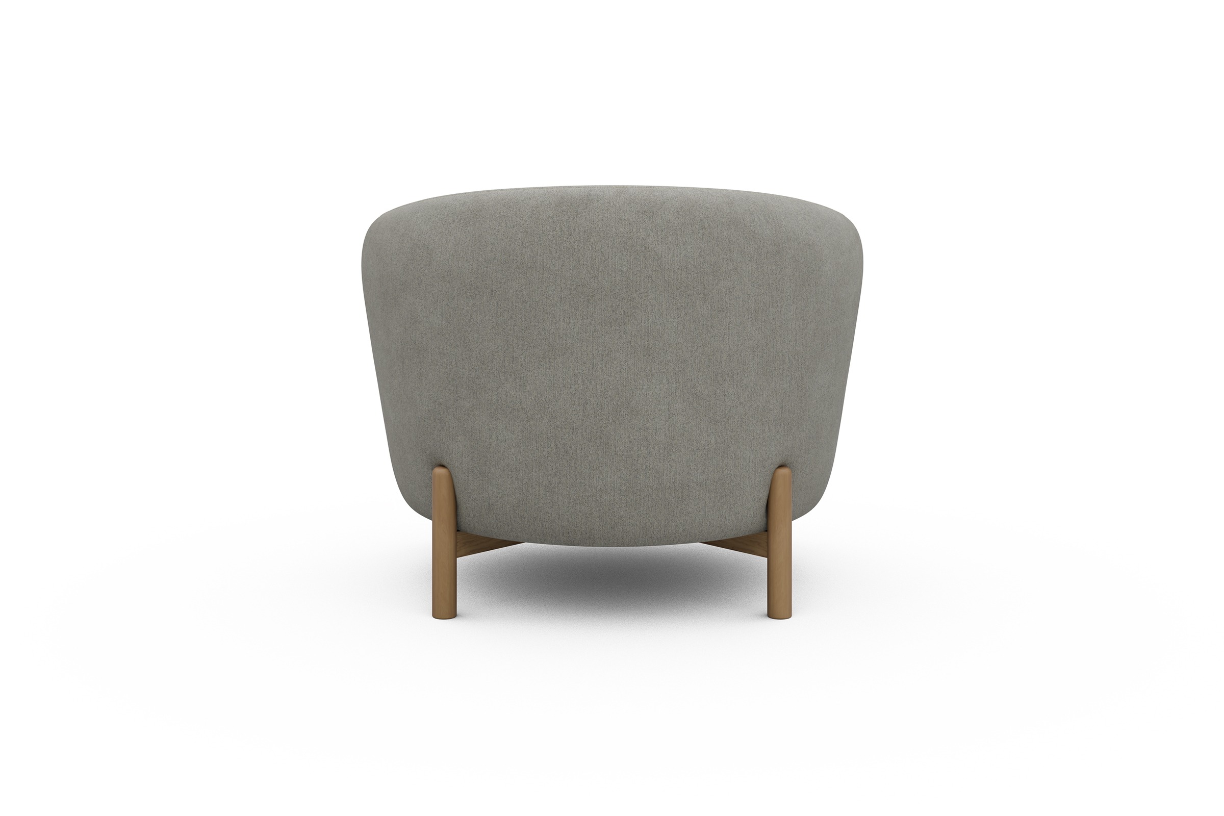 Sessel Ronda Holzbeine Eiche Natur Carreno-Moon-Stone-White