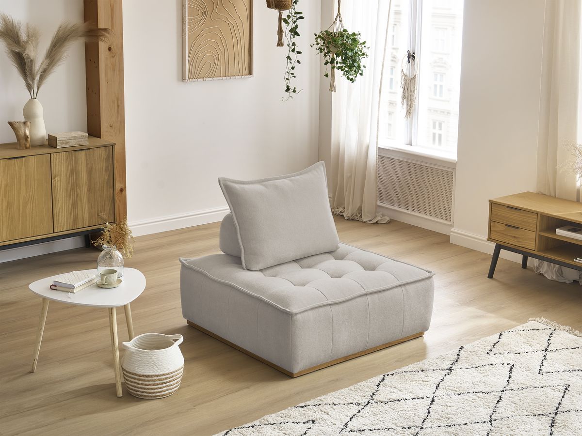 Bobochic Elisa Sofamodul 1-Sitzer Strukturstoff Beige
