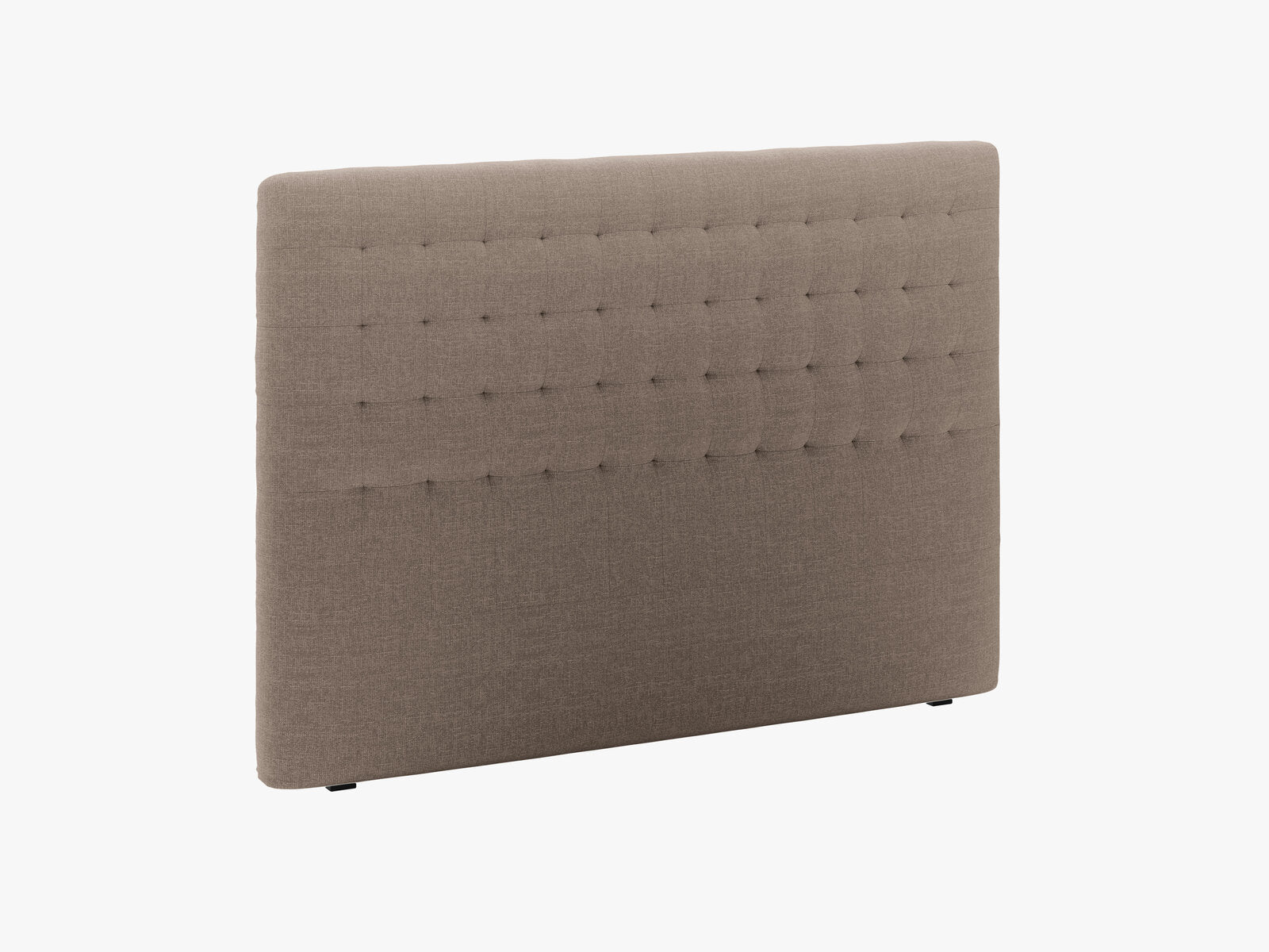 Micadoni Nova Samtiger Kopfteil 120 cm (H 120 cm) Strukturierter Stoff Liberty Cappuccino 180x120
