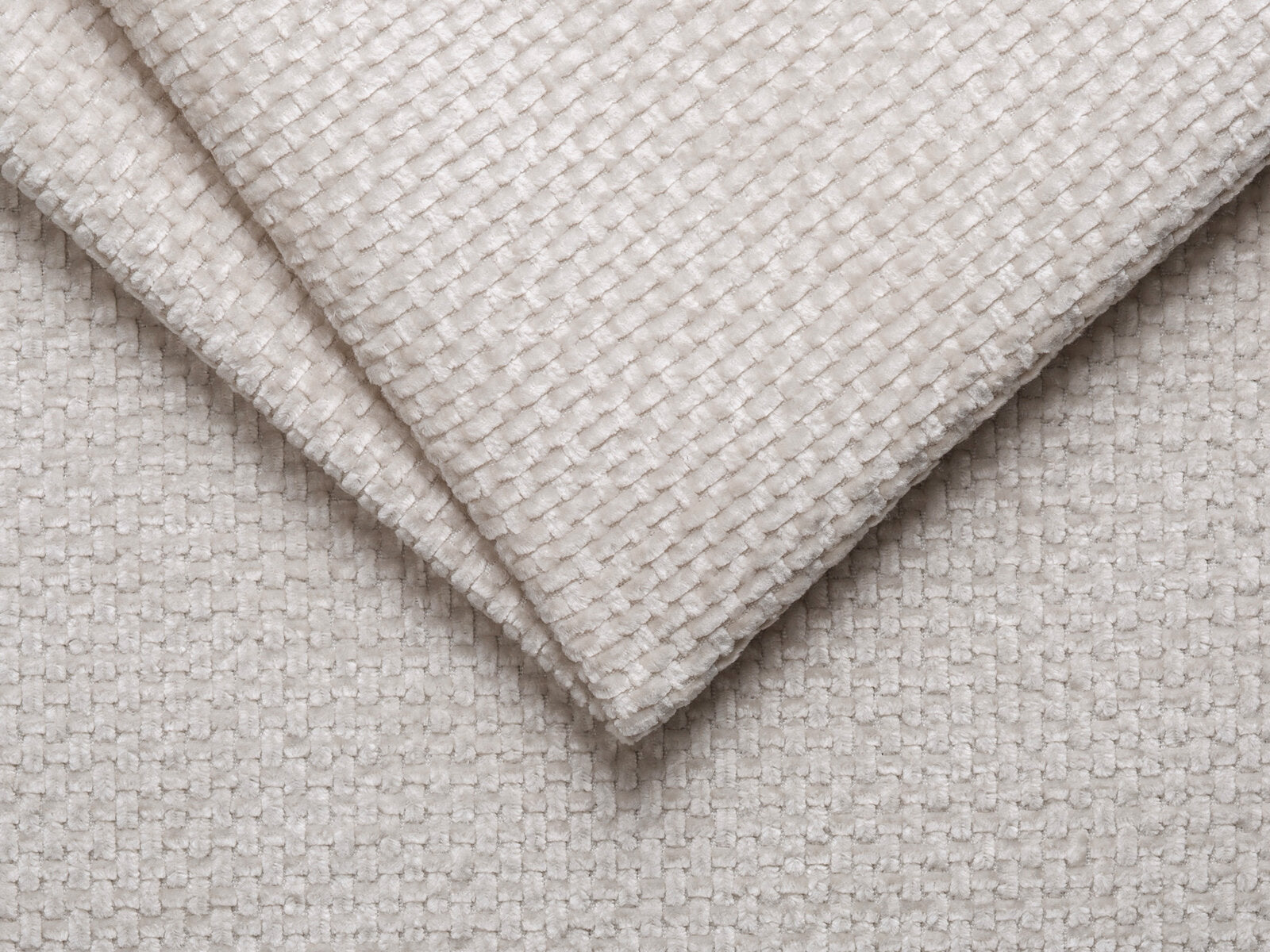 Micadoni Ecksofa Blair 3-Sitzer Rechts Chenille Eden Helles Beige