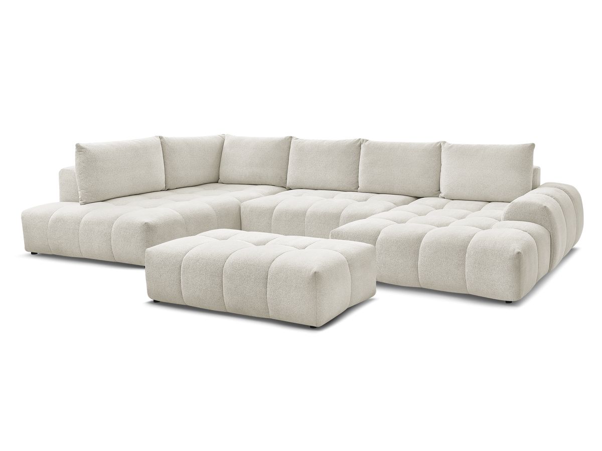 Bobochic Everest Wohnlandschaft mit Pouf, 6 Kissen