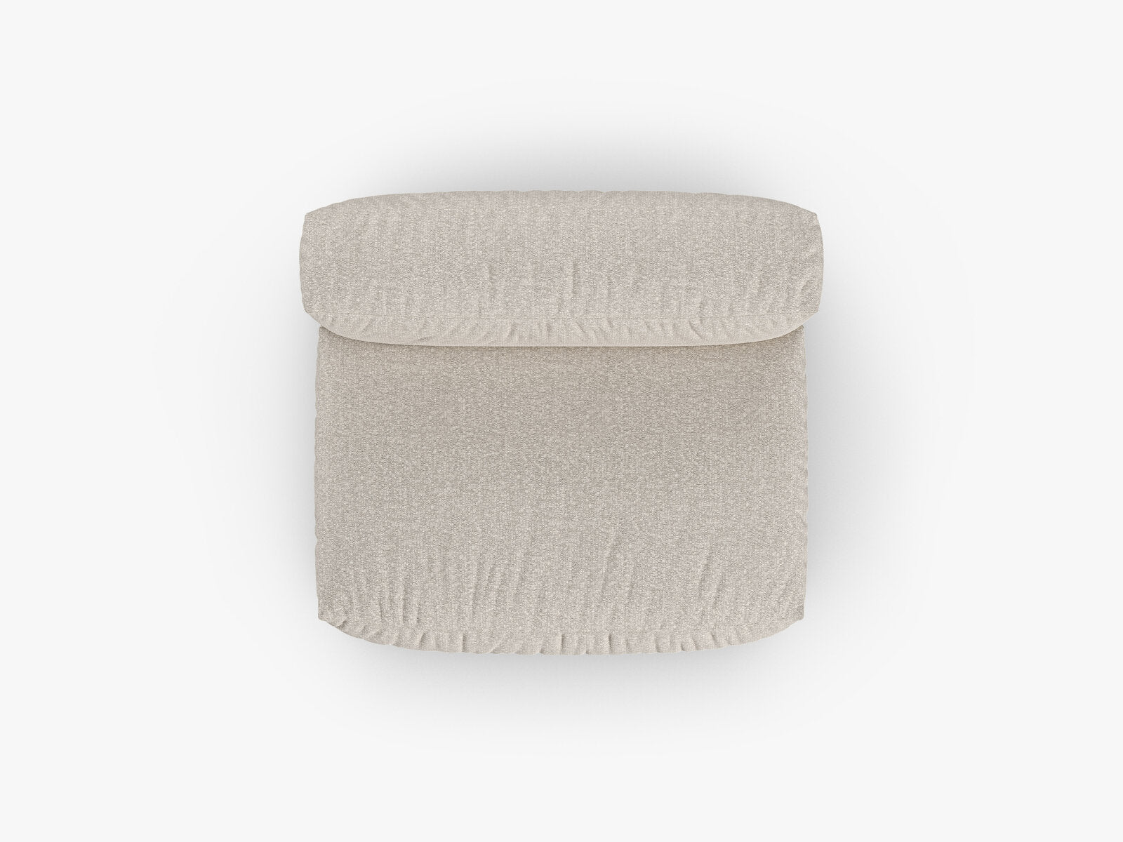 Micadoni Mittelmodul Martina 1-Sitzer Groß 90cm Sitztiefe Boucle Monet Beige