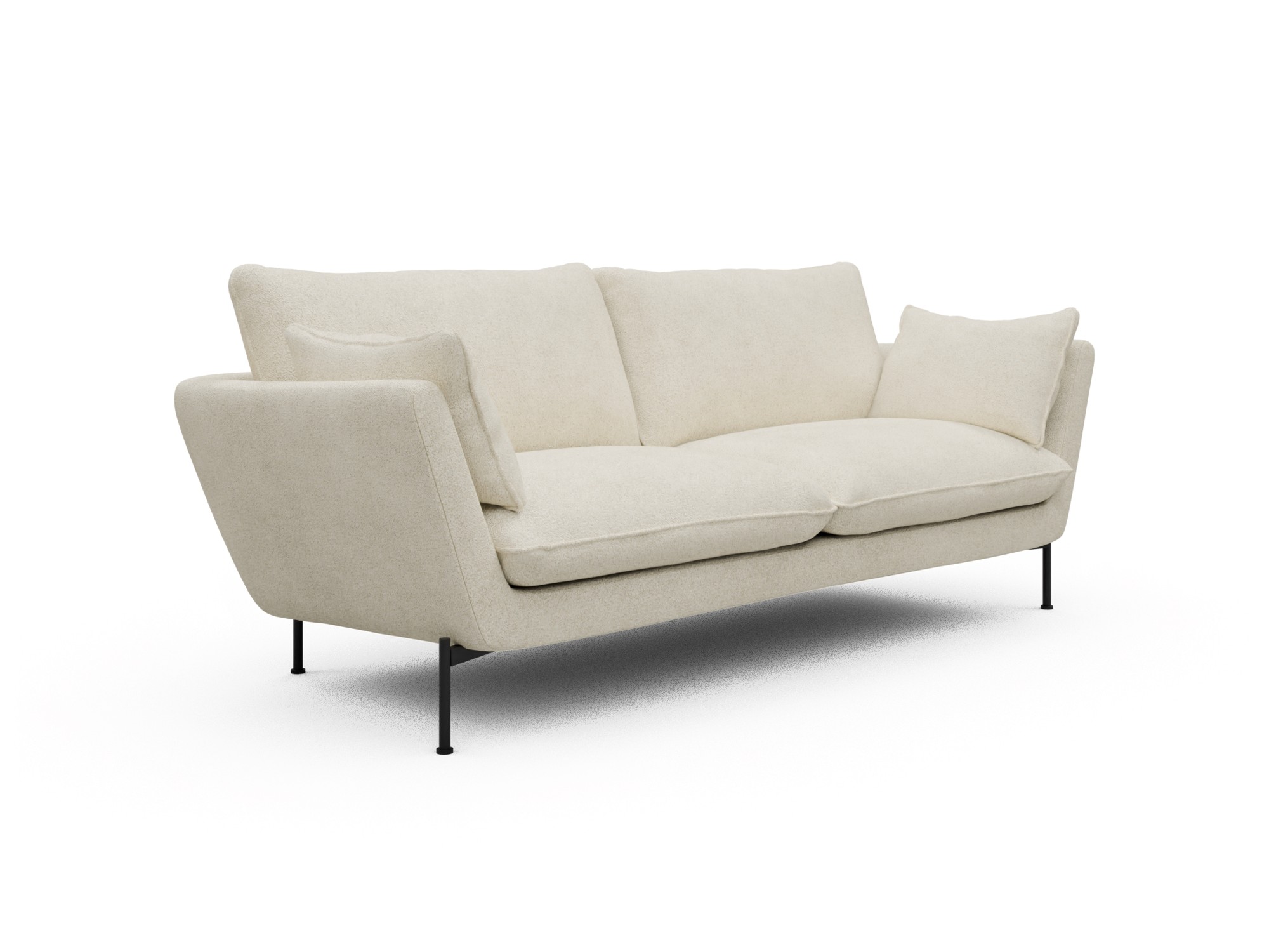 Skandi Home Sofa Anton 3-Sitzer Boucle-Off-White moebelfaktor
