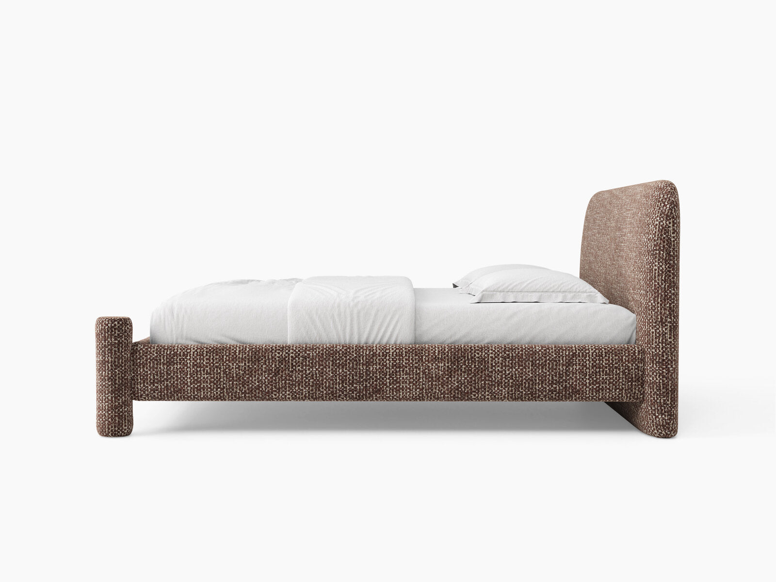 Micadoni Vera Bett mit Kopfteil Chenille SILENCIO Braun 160x200