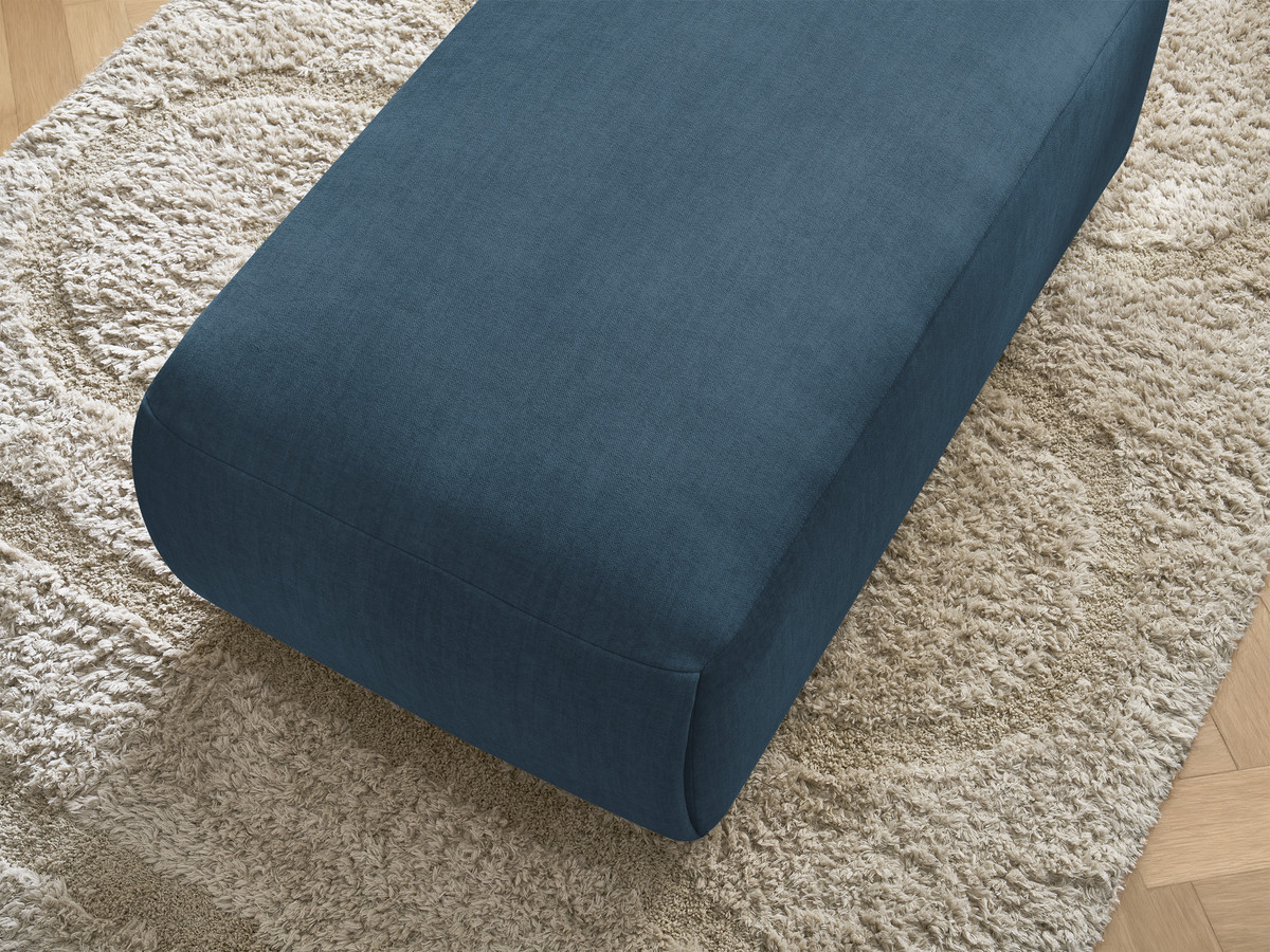 Bobochic Jana Pouf 63 × 114 cm Samt Blau