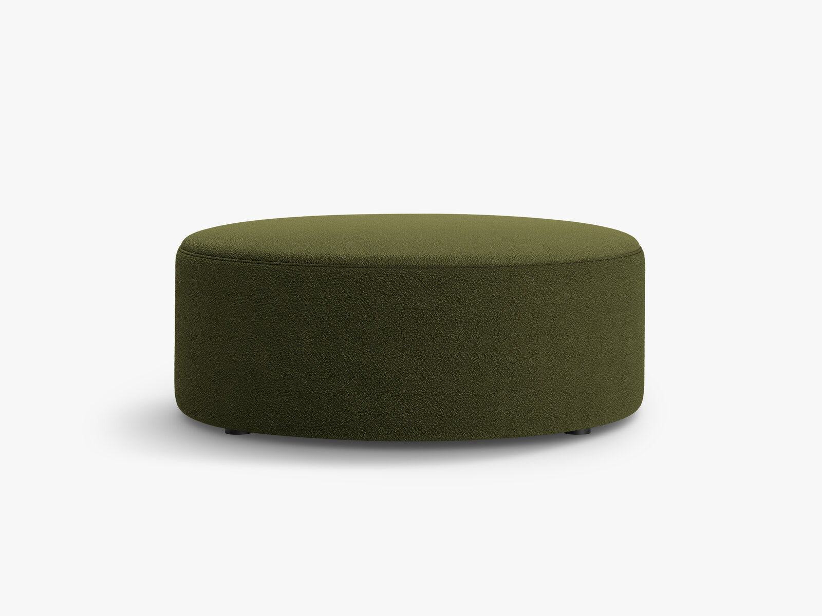 Micadoni Pouf Dia 90cm Boucle Baloo Dunkel-Olivgrün