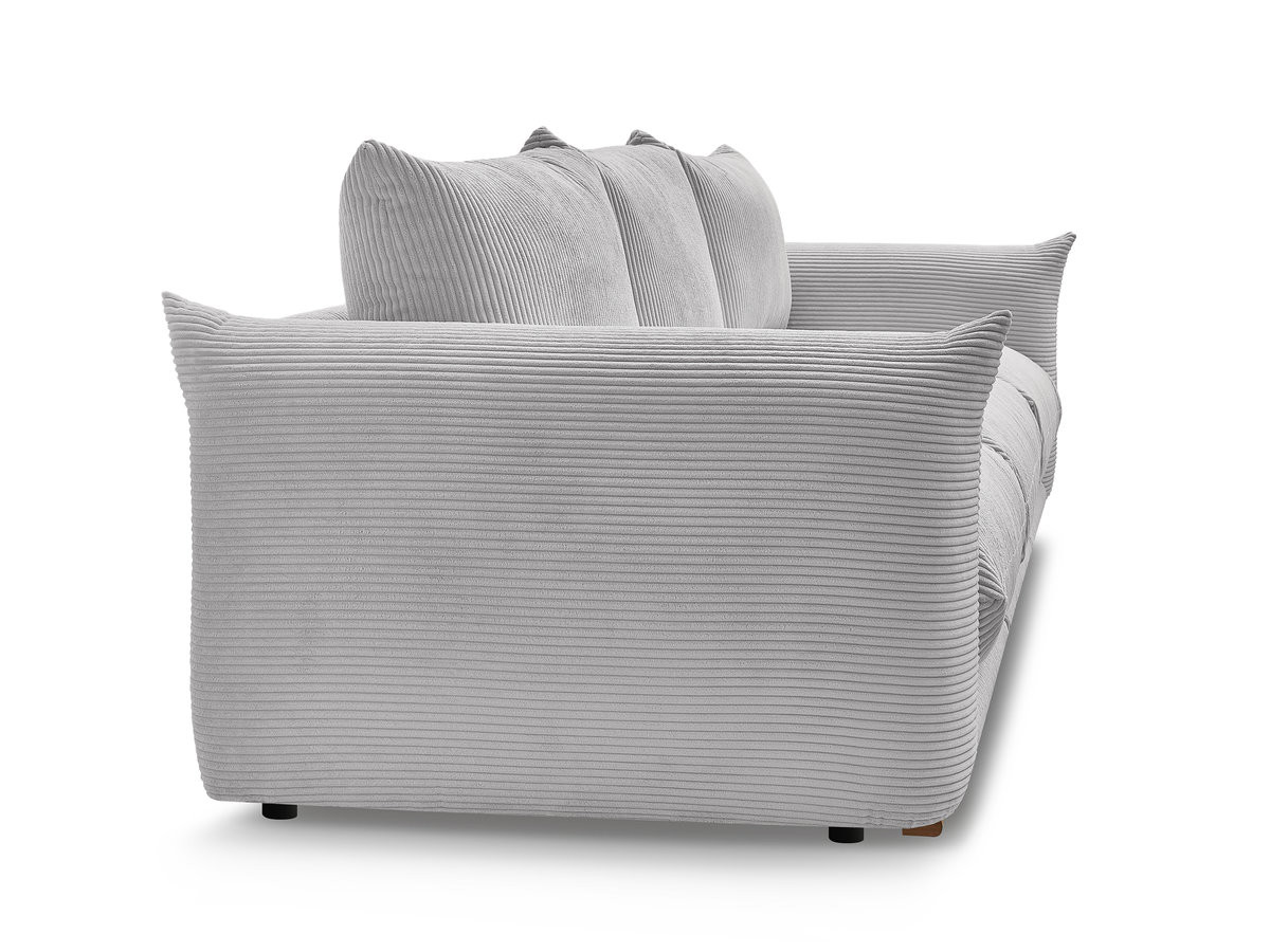 Bobochic Ernest Sofa 3-Sitzer 266 × 106 cm Cordsamt Hellgrau