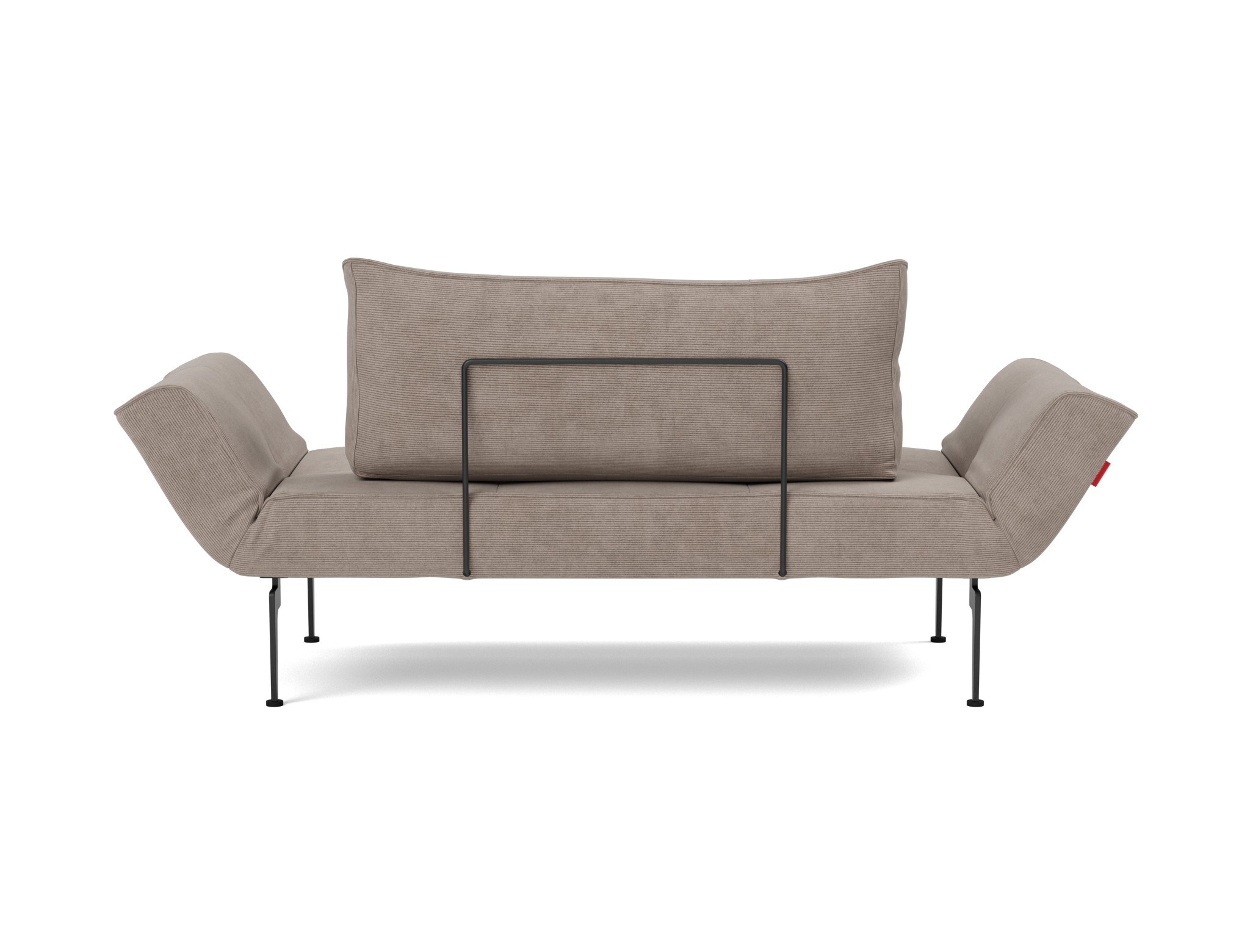 Tagesbett Zeal Kord Cordufine 318-Beige Beine Laser schwarz