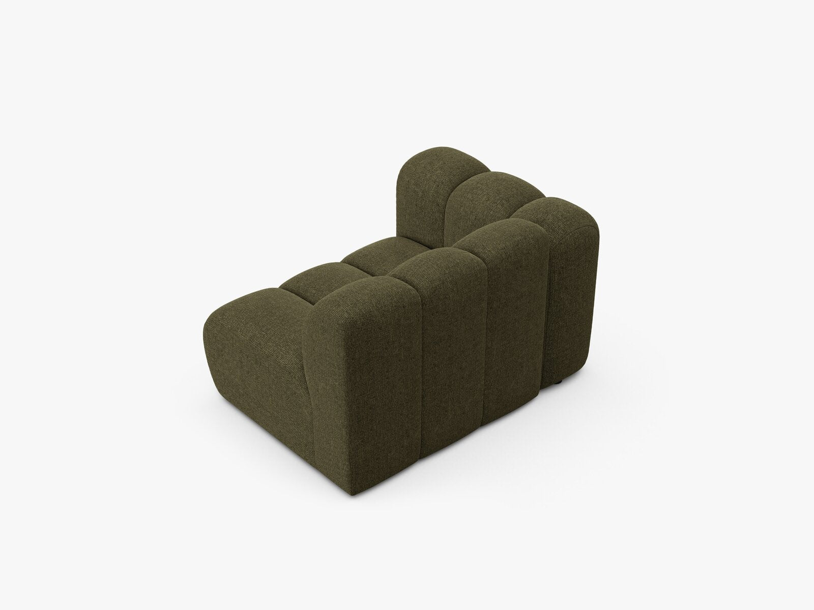 Micadoni Modul Lupine 1-Sitzer Links Chenille Eden Grün