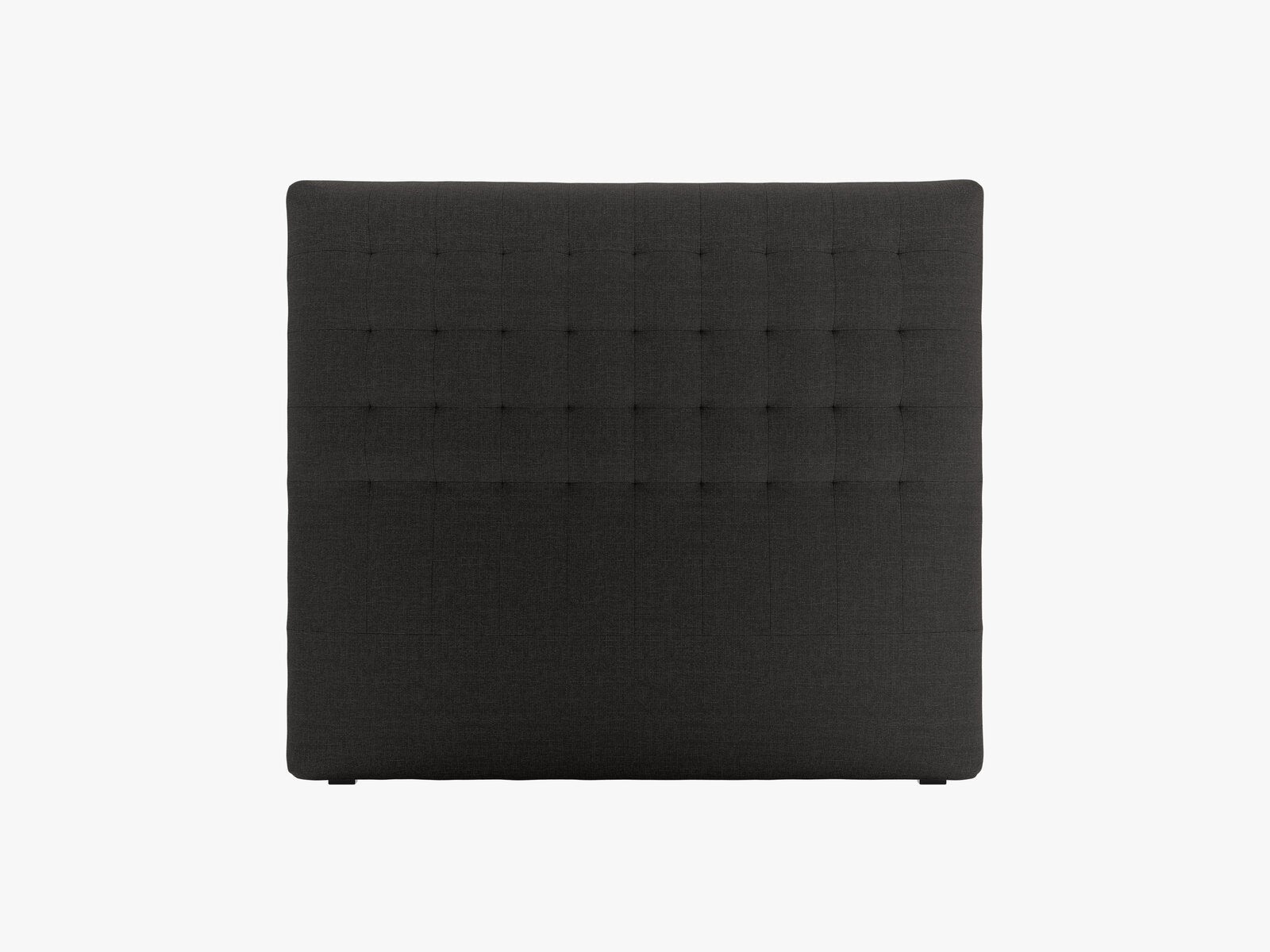 Micadoni Nova Samtiger Kopfteil 120 cm (H 120 cm) Strukturierter Stoff Liberty Schwarz 140x120