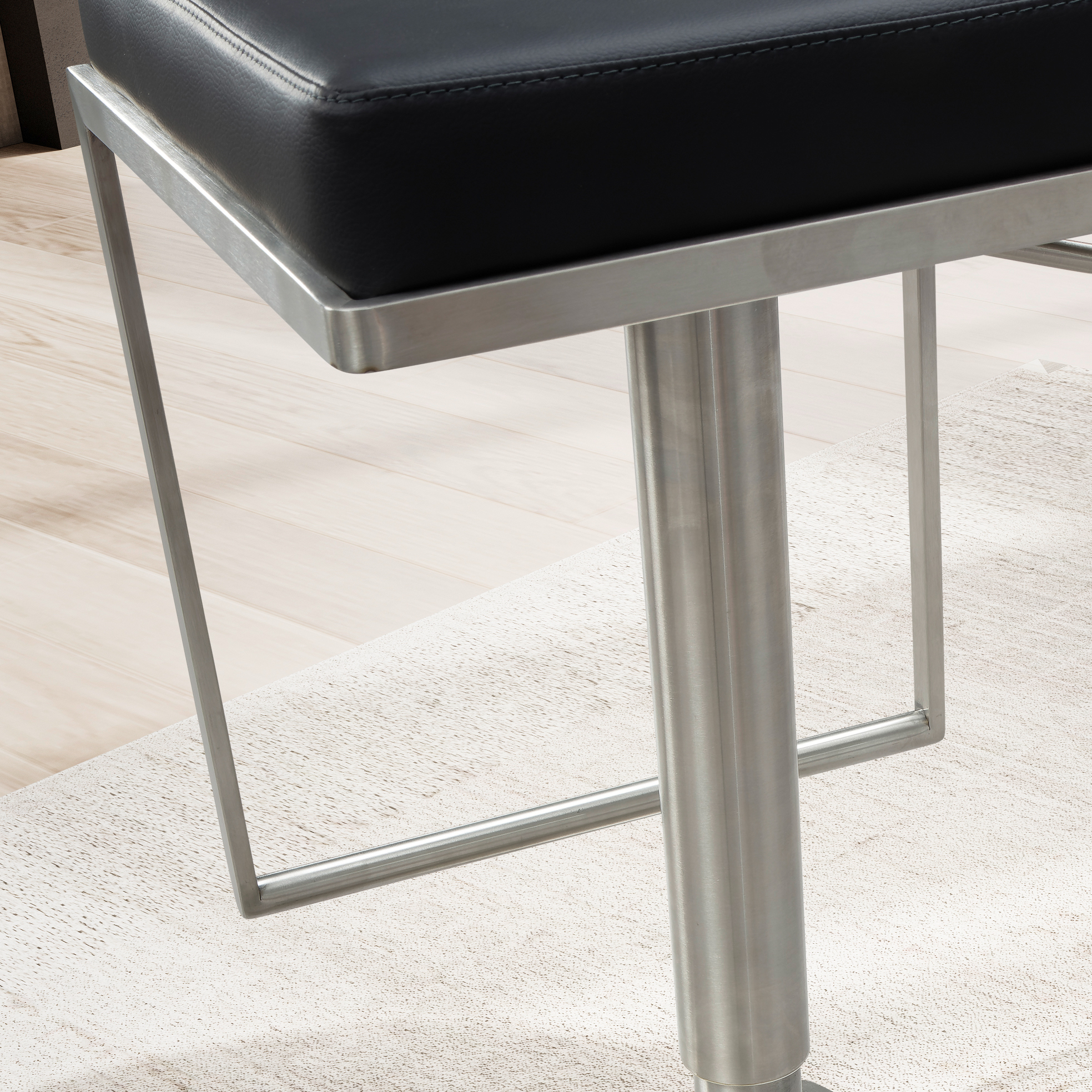 Barhocker Grotli Metall Schwarz 38 × 39 × 91 cm