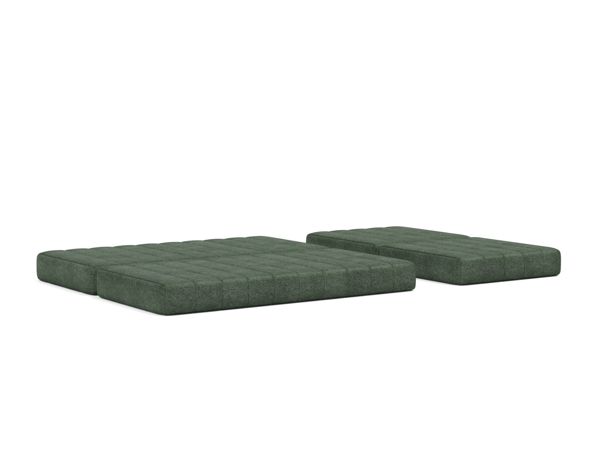 Schlafsofa CozyPad Grand mit Armlehnen Flachgewebe Avella 281-Pine-Green