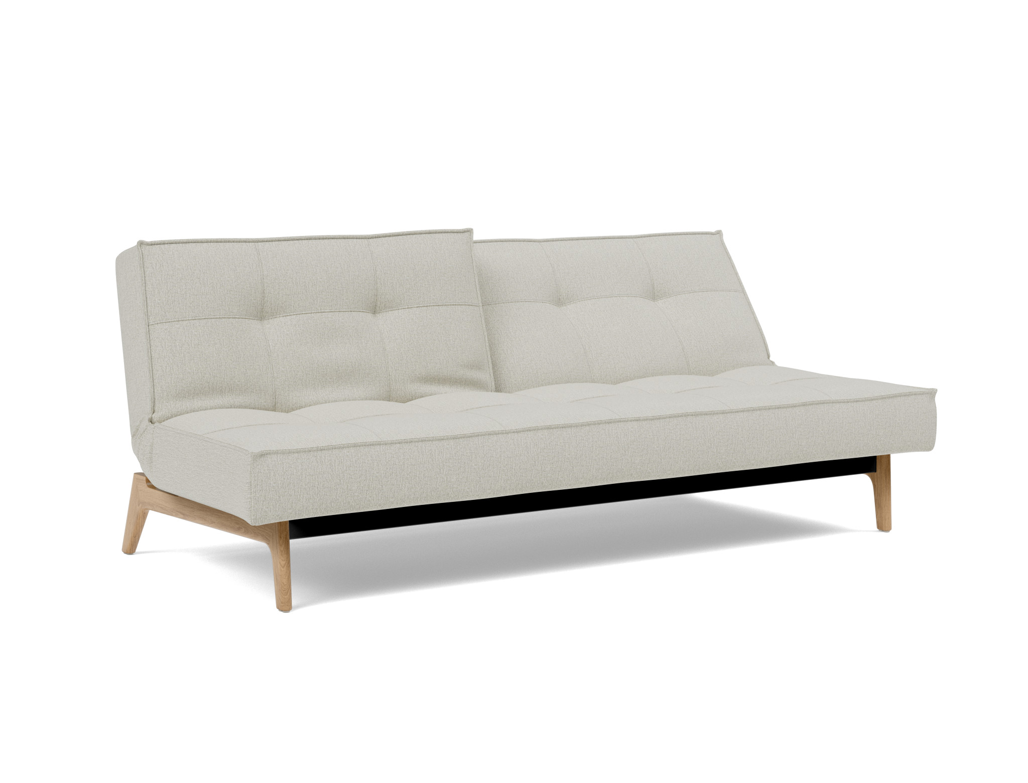 Schlafsofa Splitback Flachgewebe Mixed Dance 527-Natural Beine Eiche