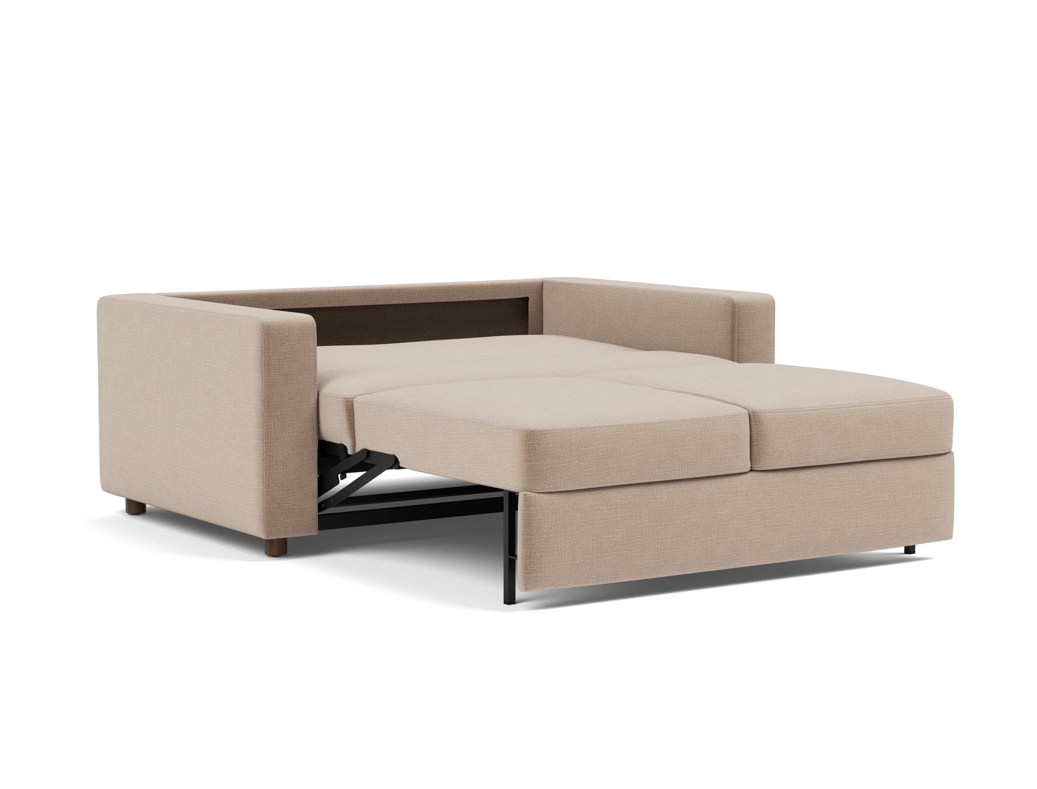 Schlafsofa Neah mit Standard-Armlehnen 140 Chenille Esina 417-Mocha
