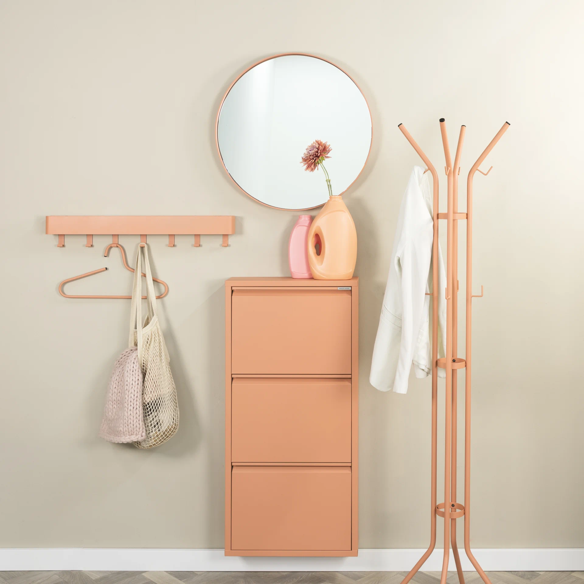 Spinder Design Play 7 Wandgarderobe Clay Terra