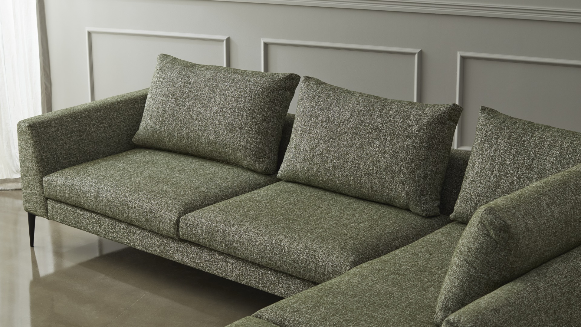 Sofa Paul 2-Sitzer Cordufine-Taupe