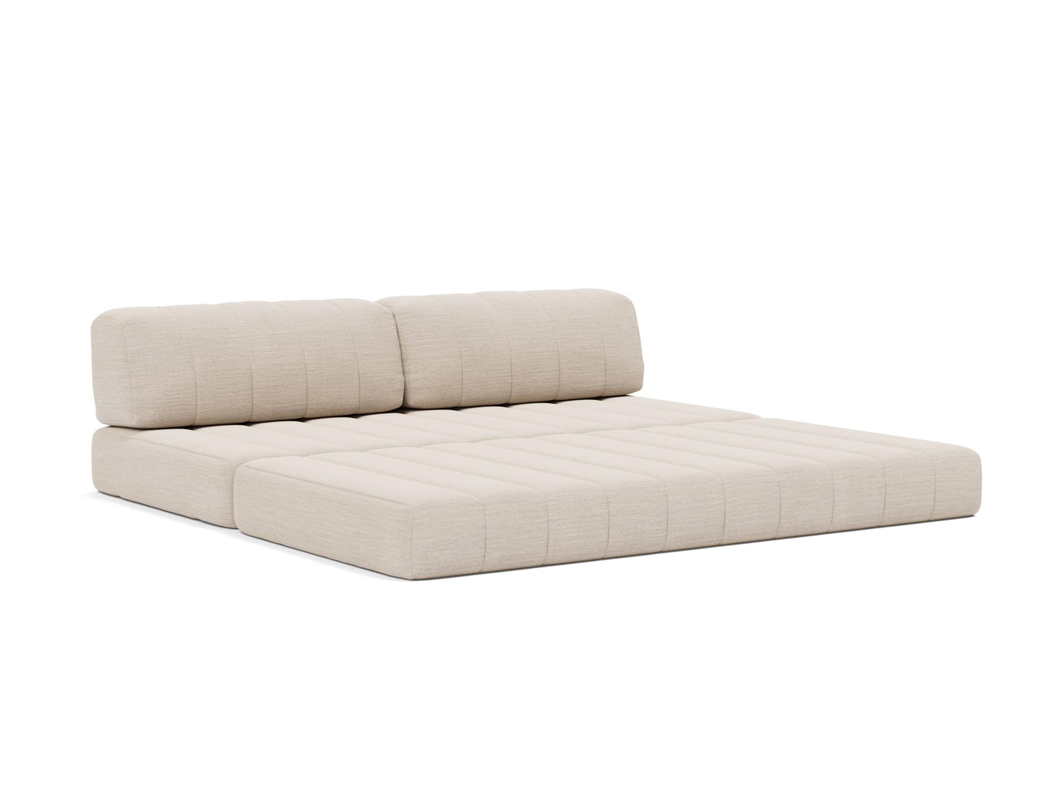 Schlafsofa CozyPad Webstoff Blida 612-Sand-Grey