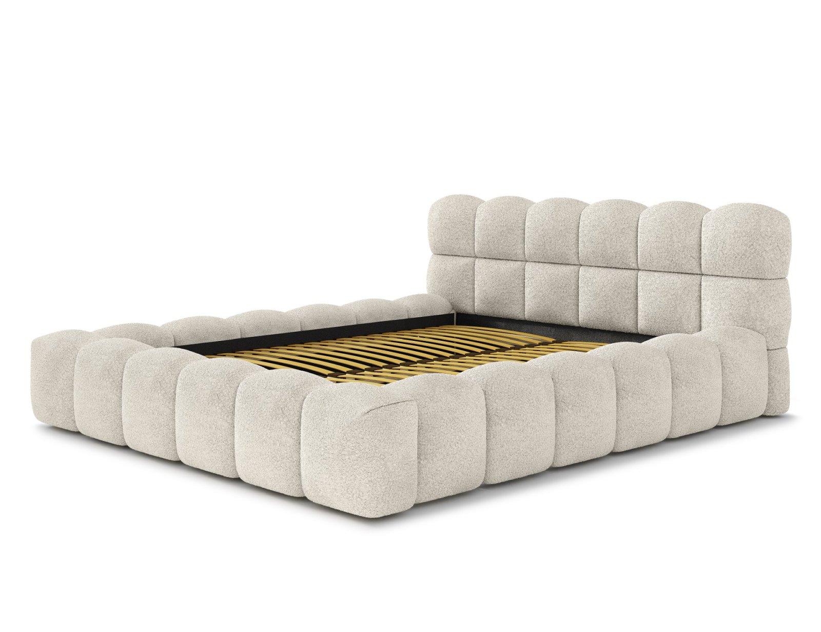 Polsterbett Vento Boucle 160x200 mit Holzrahmen Quelle 03