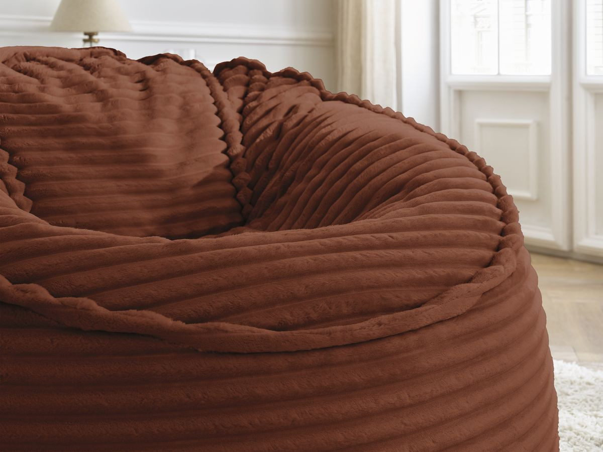 Bobochic Socrate Pouf Breitcord weich Orange
