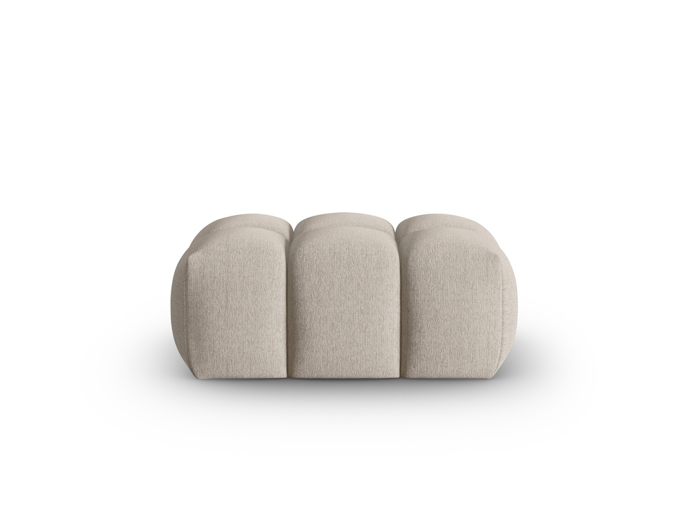 Cosmopolitan Design Pouf Verona Strukturierter Stoff Sorella Sand