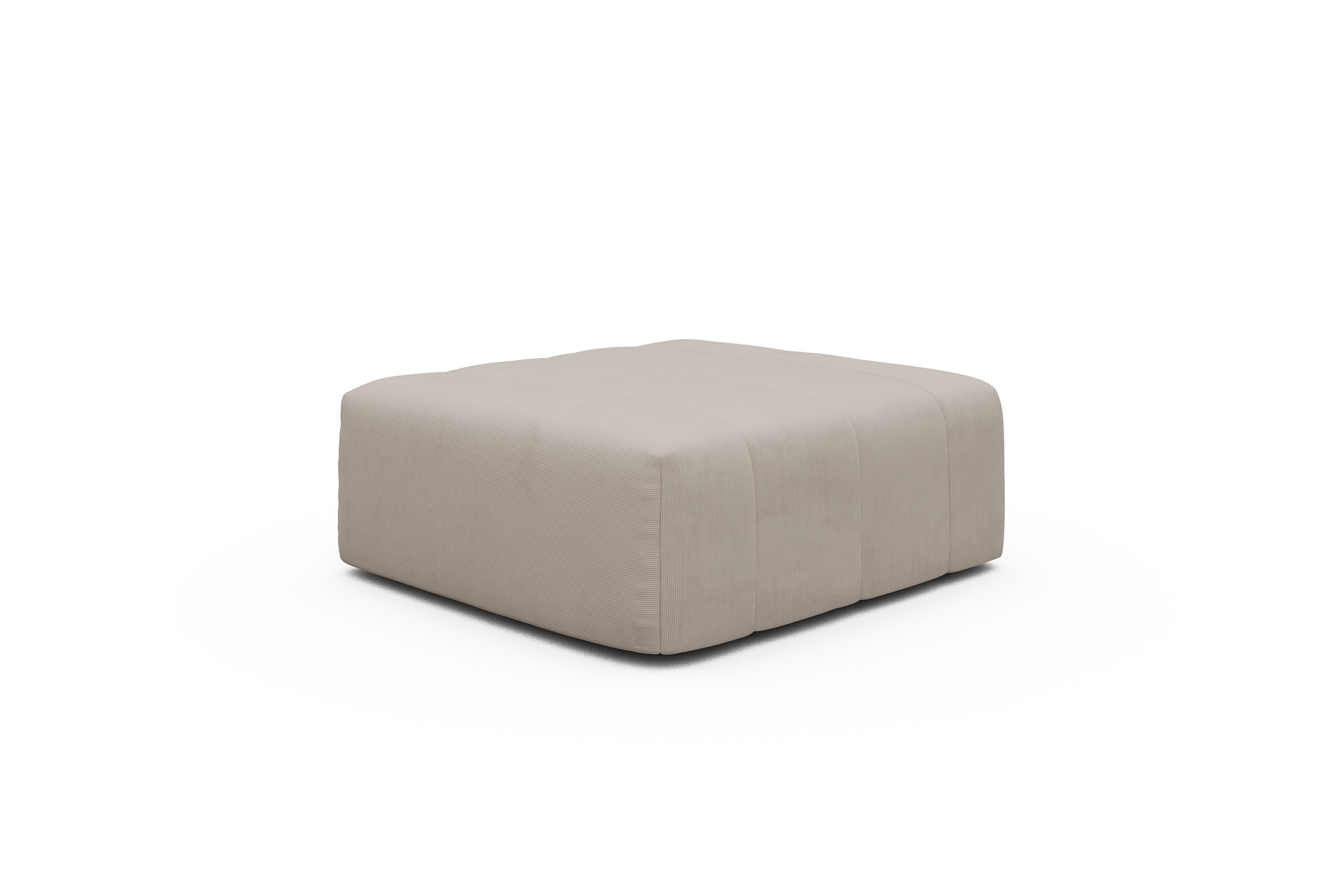 Sitzhocker Hugo Ottomane Cordufine-Off-White