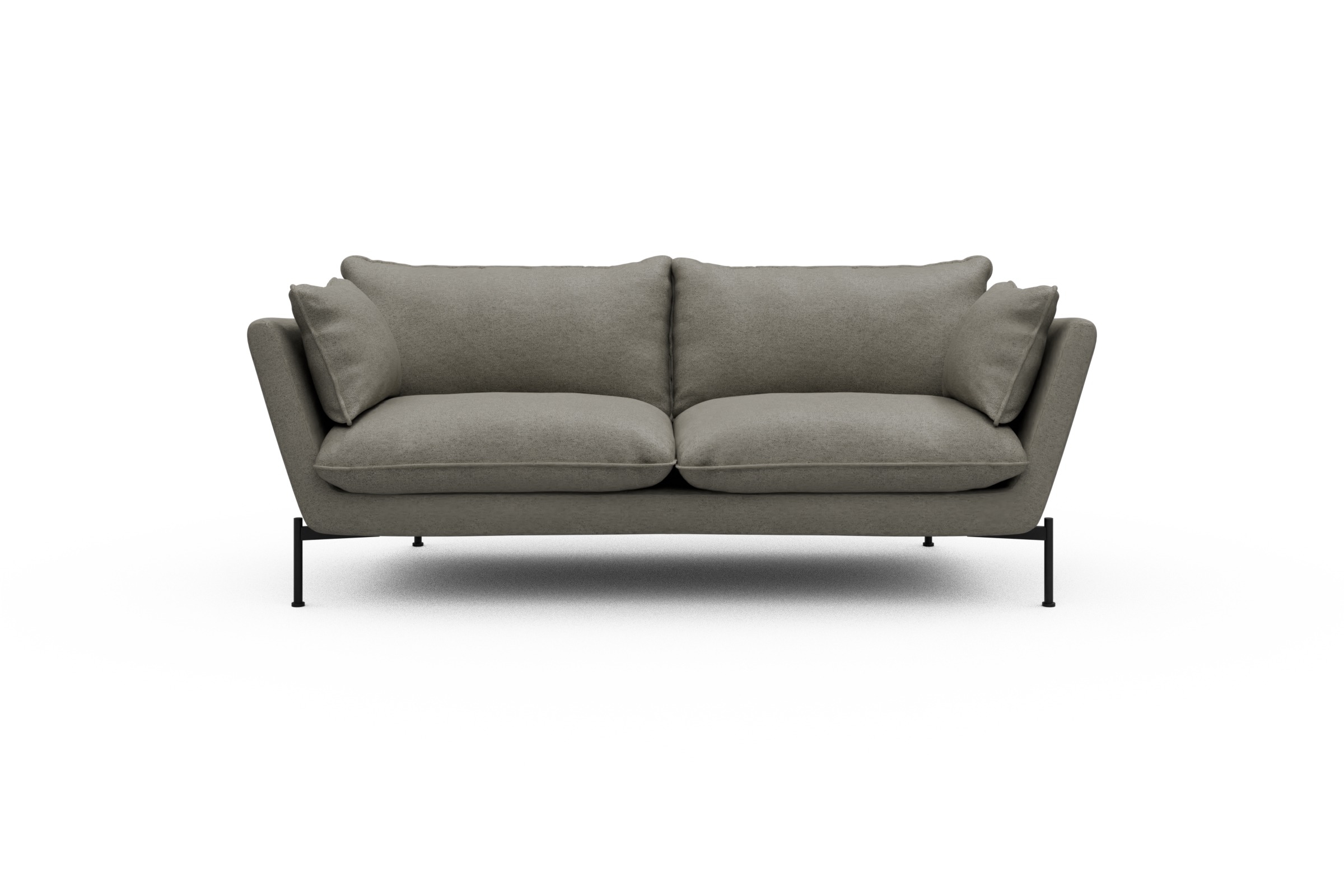 Skandi Home Sofa Anton PREMIUM 2-Sitzer Denari-Warm-Grey moebelfaktor