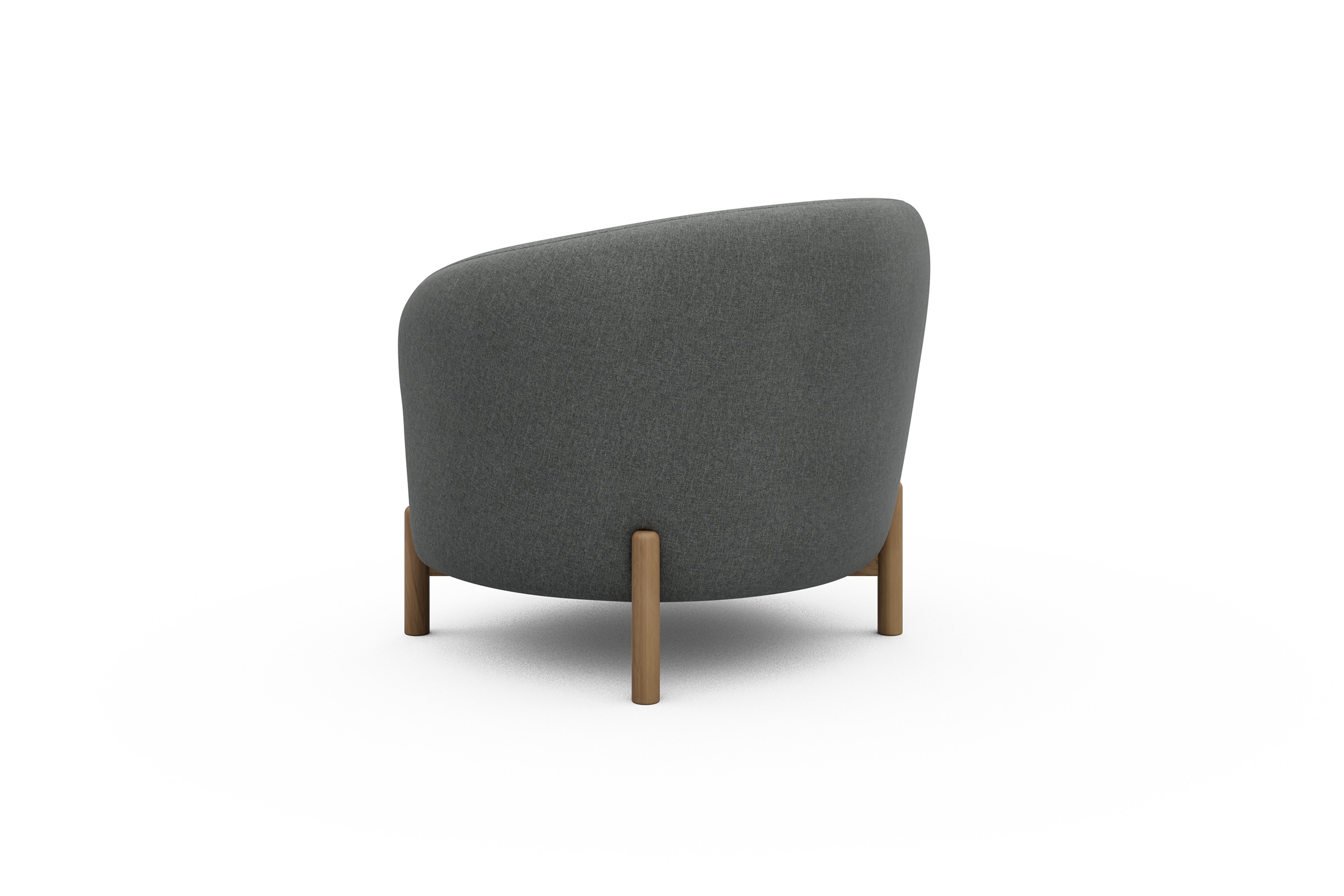 Sessel Ronda Holzbeine Eiche Natur Satya-Steel