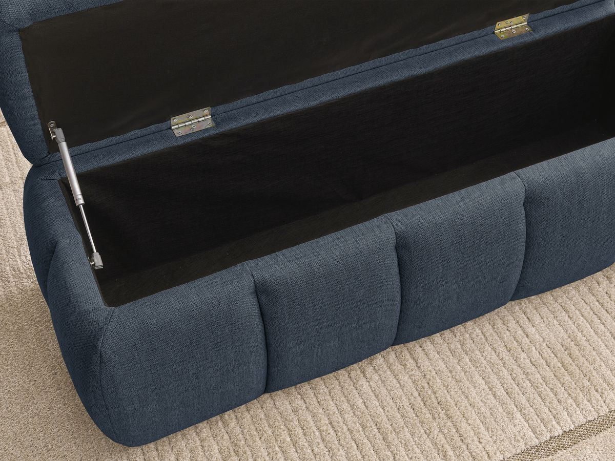 Bobochic Denali Bettbank 144 × 54 cm Stoff Dunkelblau