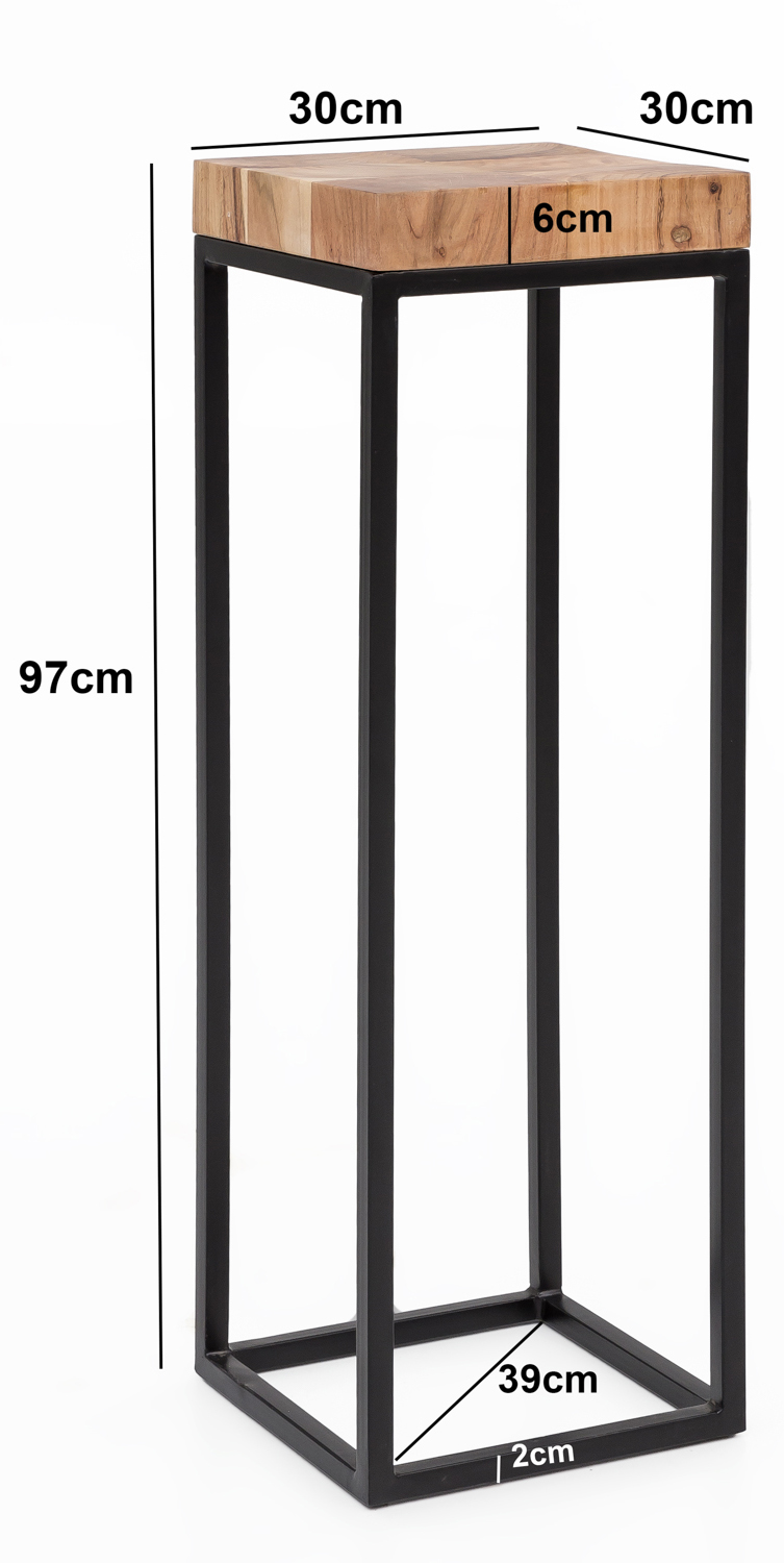 Beistelltisch Egtved Akazie 30 × 30 × 97 cm
