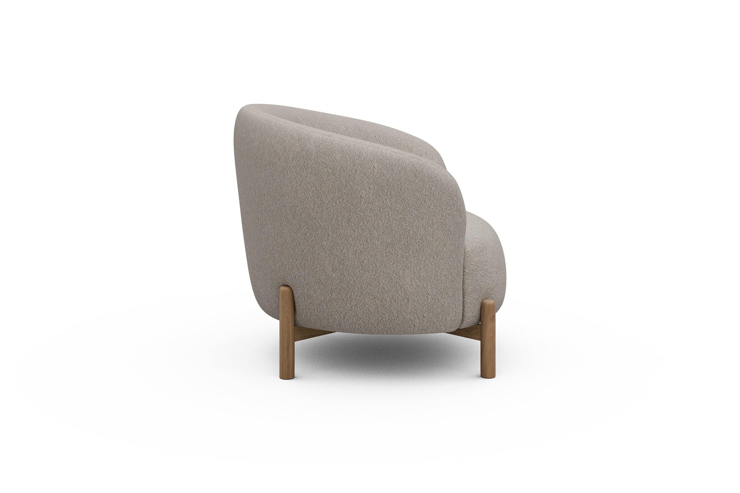 Sessel Ronda Holzbeine Eiche Natur Aivi-Lace-Beige