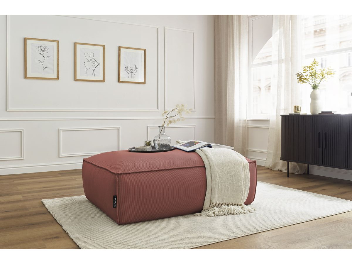Bobochic Boheme Pouf Cordsamt Rosa