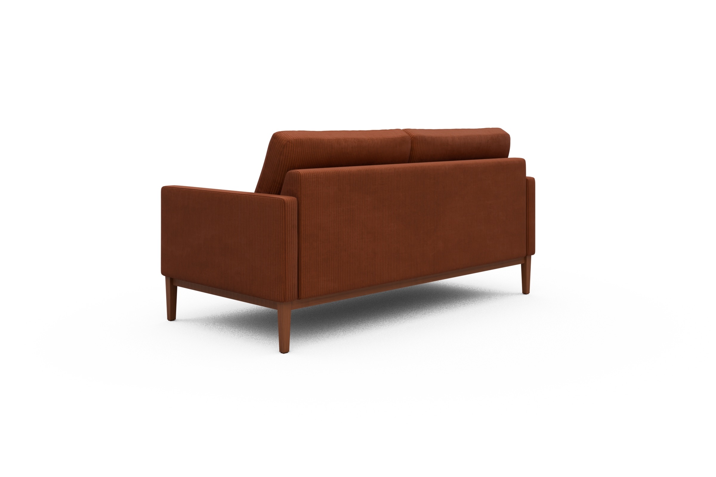 Sofa Bodo 2,5-Sitzer Corduroy-Burnt-Orange