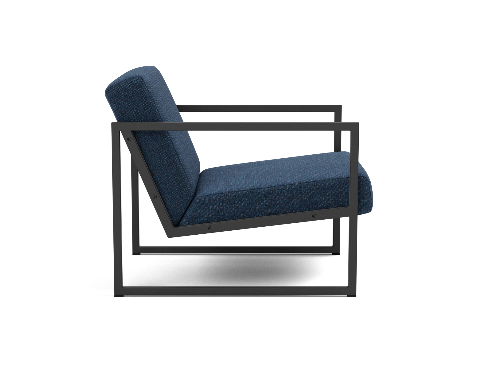 Sessel Vikko mit Armlehnen Chenille Esina 414-Indigo-Blue