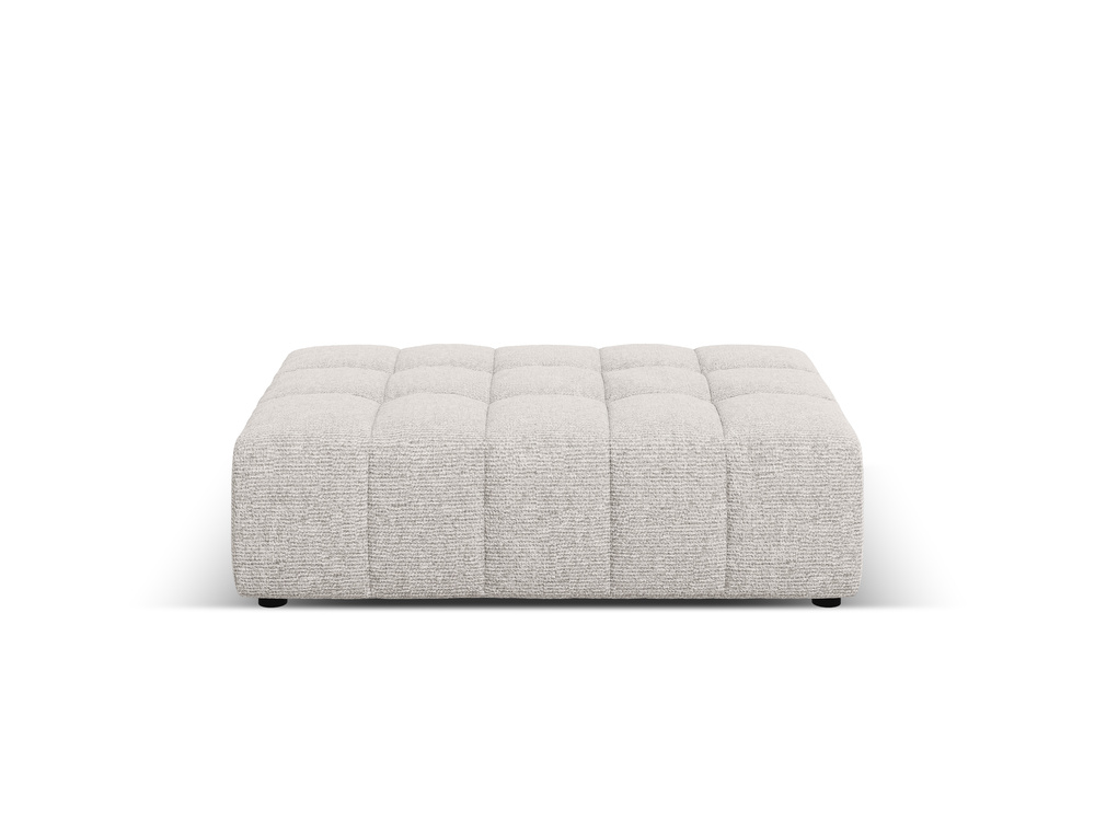 Cosmopolitan Design Pouf Chicago Chenille Haga Hellgrau